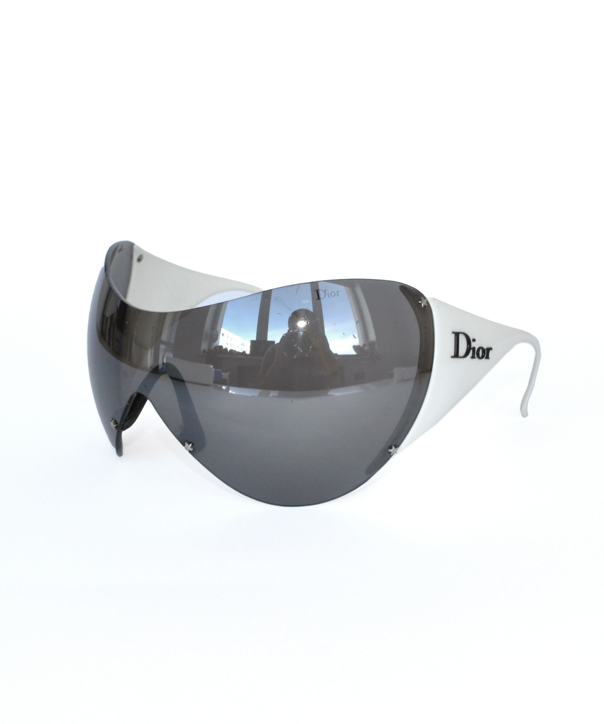 Dior DIOR Sunglasses Ski 1 White Logo Mask Shield GALLIANO Size ONE SIZE - 5 Thumbnail