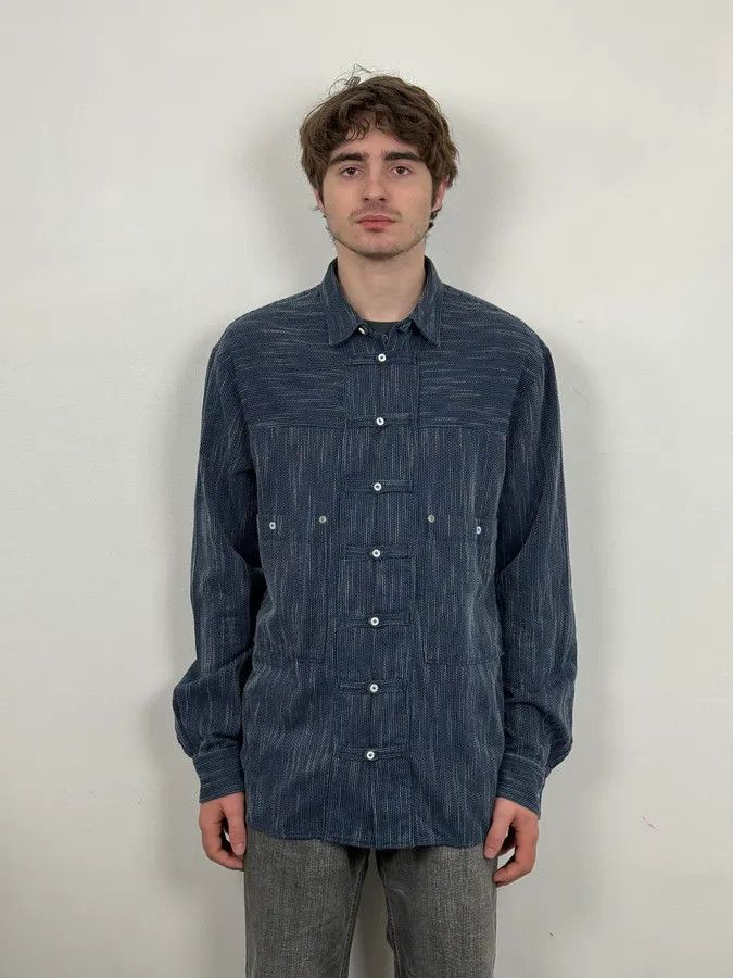 Dsquared2 AW2016 Dsquared2 Navy Chinese Officer Shirt Size US L / EU 52-54 / 3 - 2 Thumbnail