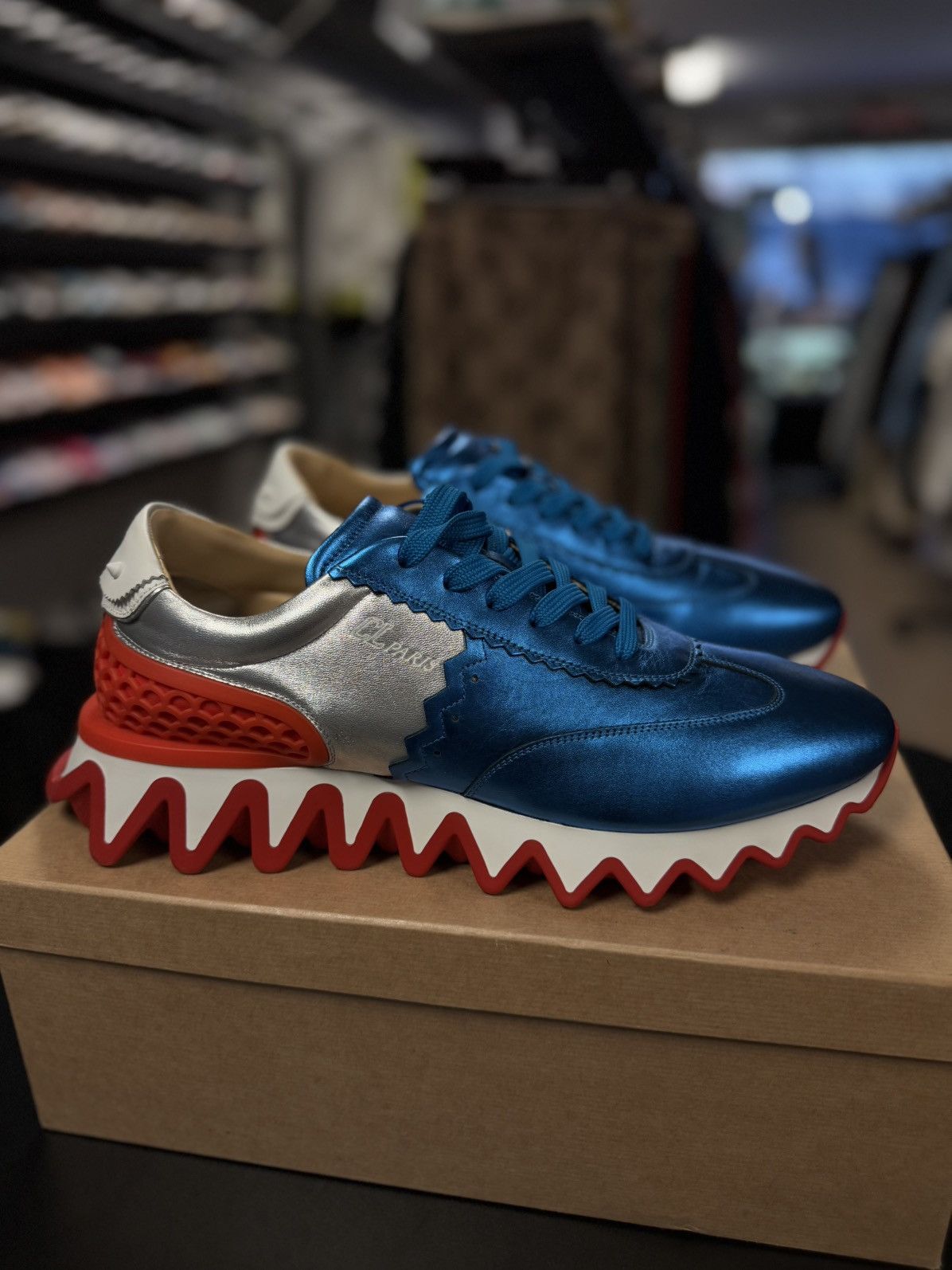 Christian Louboutin Christian Louboutin Loubishark Spike Sneakers 46EU/13US Size US 13 / EU 46 - 2 Thumbnail
