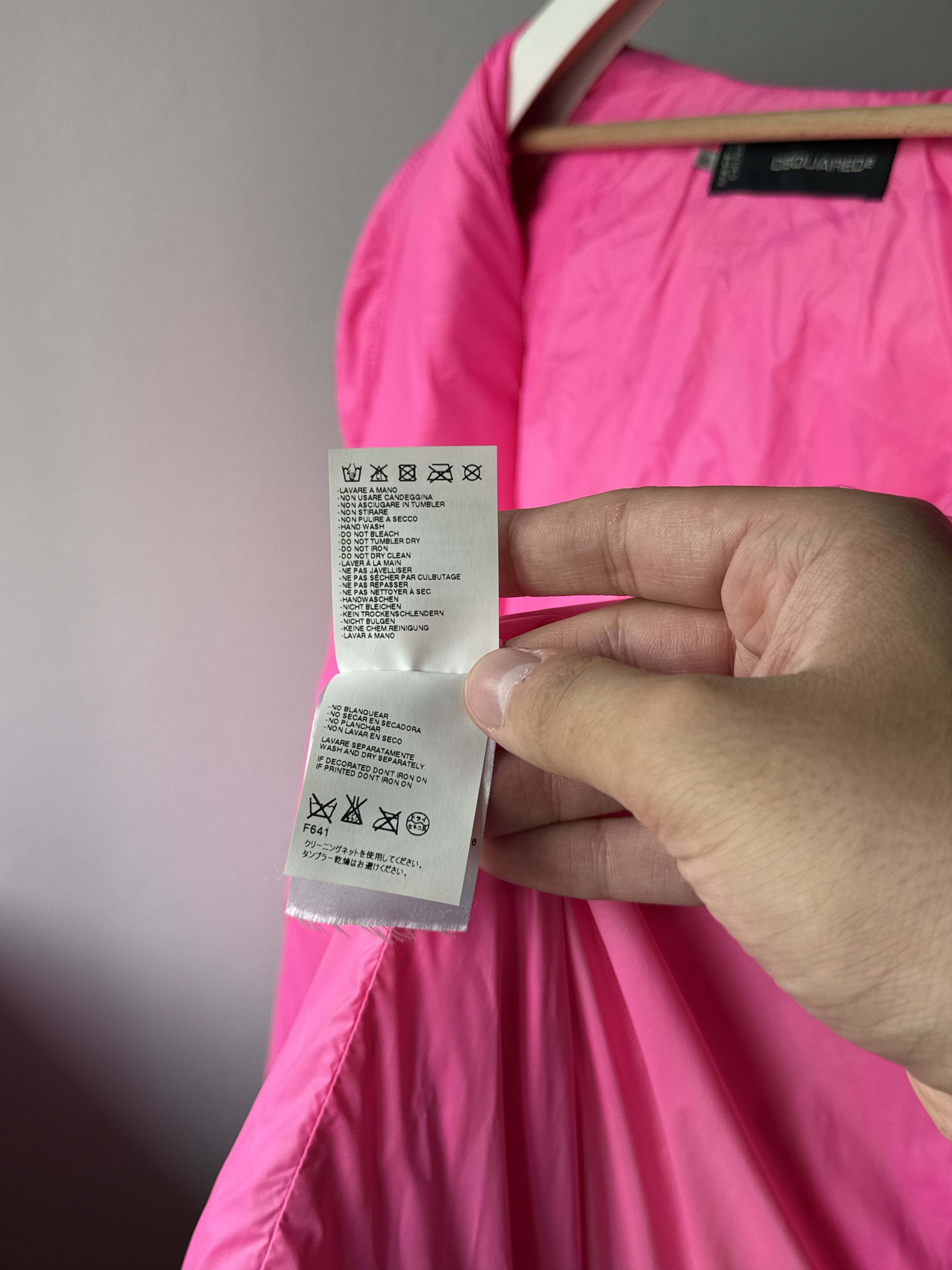Dsquared2 Dsquared2 Pink Nylon Real Down Feather Puffer Padded Jacket Size US M / EU 48-50 / 2 - 23 Thumbnail