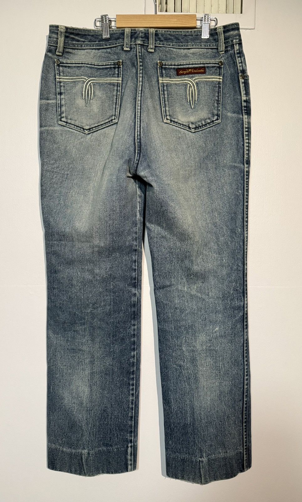 Vintage Vintage Sergio Valente Honey Comb Faded Jeans 90s Rare Size US 36 / EU 52 - 6 Thumbnail