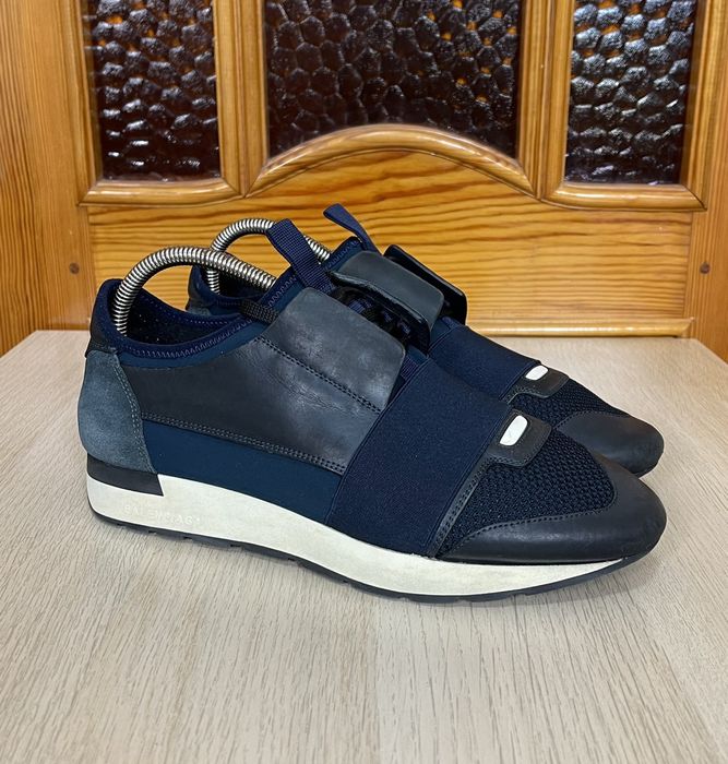 Navy balenciaga outlet race runners