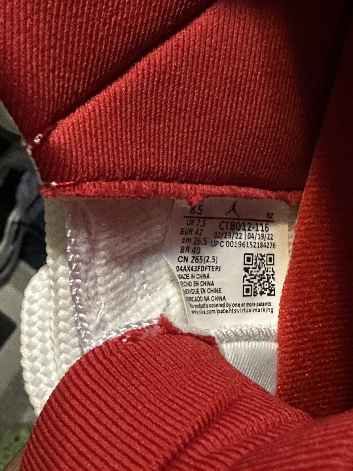 Jordan Brand Air Jordan 11’s, Cherry Size US 8.5 / EU 41-42 - 6 Thumbnail
