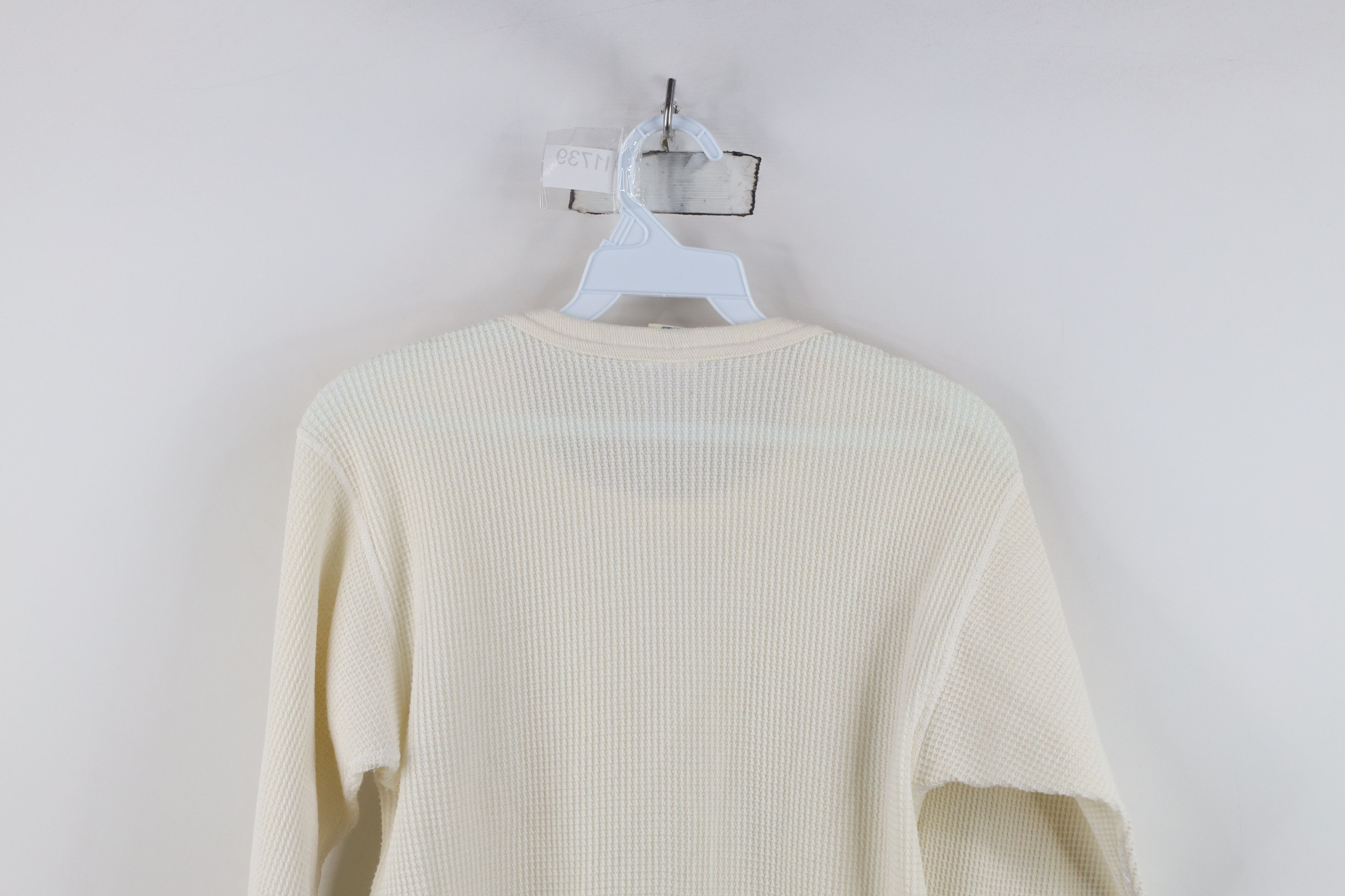 Vintage Vintage 90s Streetwear Waffle Knit Long Sleeve T-Shirt USA Size US XL / EU 56 / 4 - 9 Thumbnail