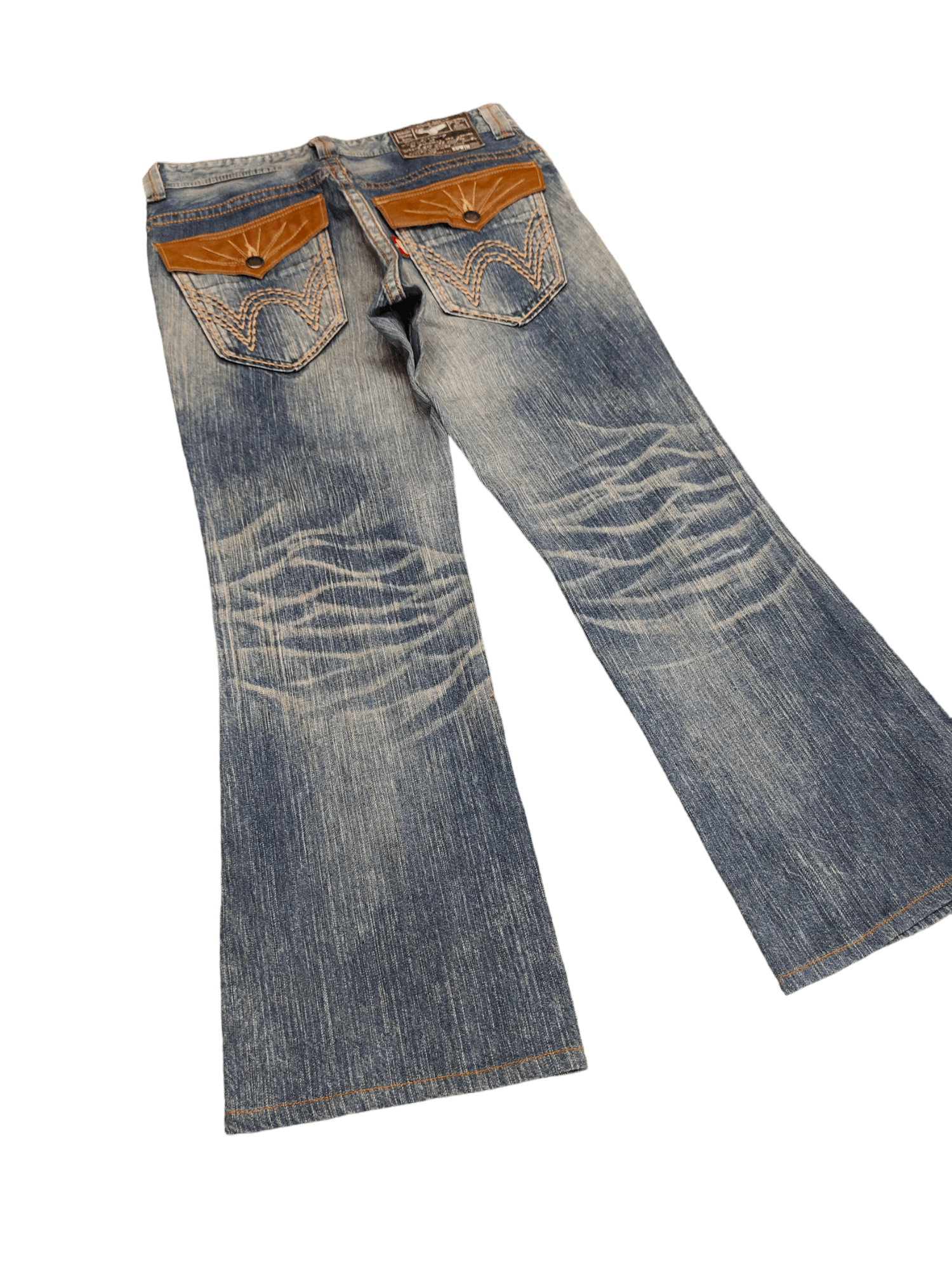 Edwin Flare Jeans Edwin XV Distres Faded Boot Cut Y2k Ifsixwasnine Size US 33 - 3 Thumbnail