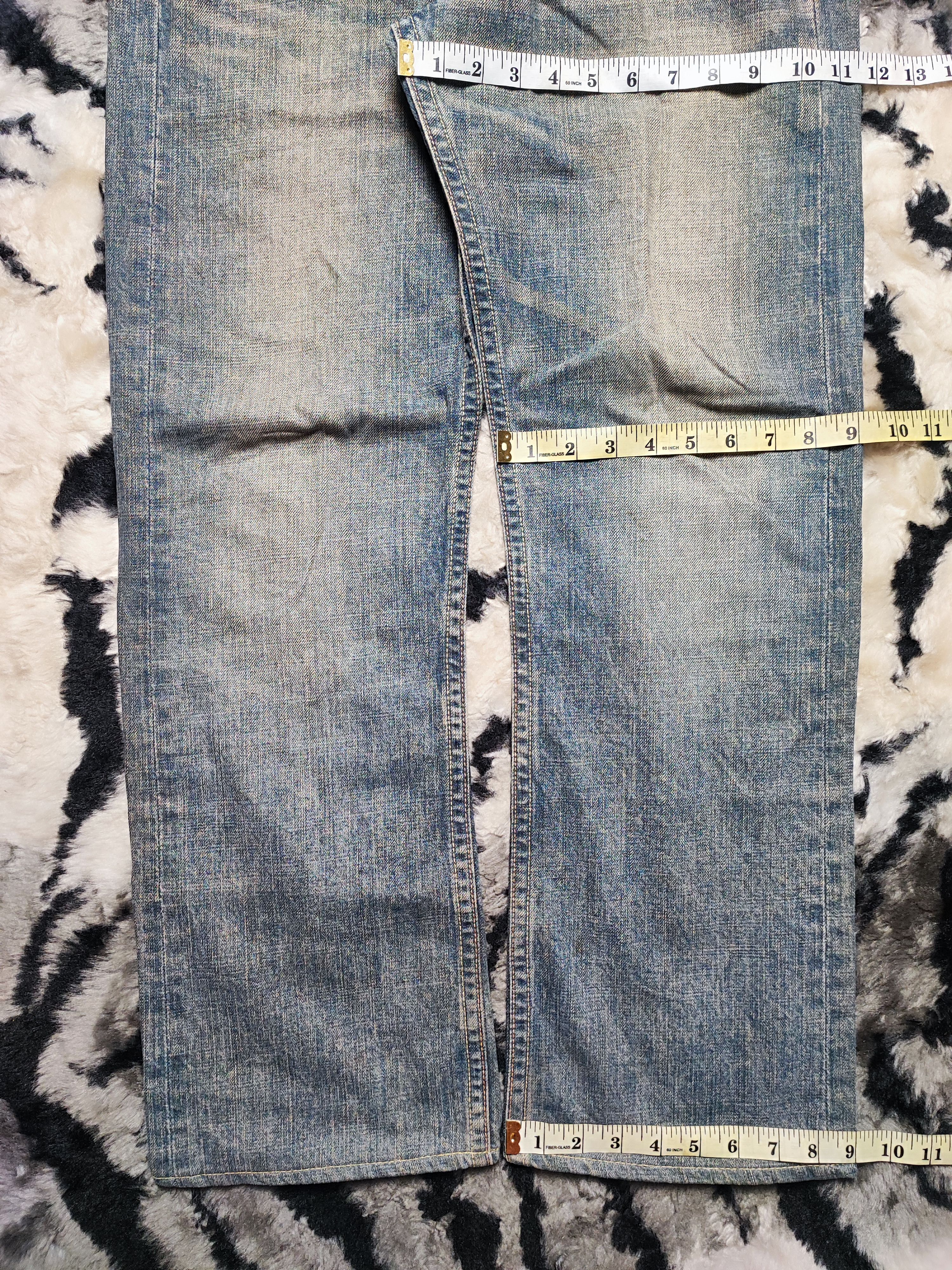 Japanese Brand Mizra Kyoto Koi Fish Deconstructed Mud Washed Distress Size US 31 - 4 Thumbnail