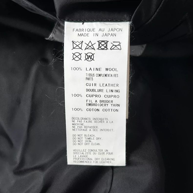 Yohji Yamamoto Yohji Yamamoto size 2 17 aw pleated patchwork leather suit Size 38R - 6 Thumbnail