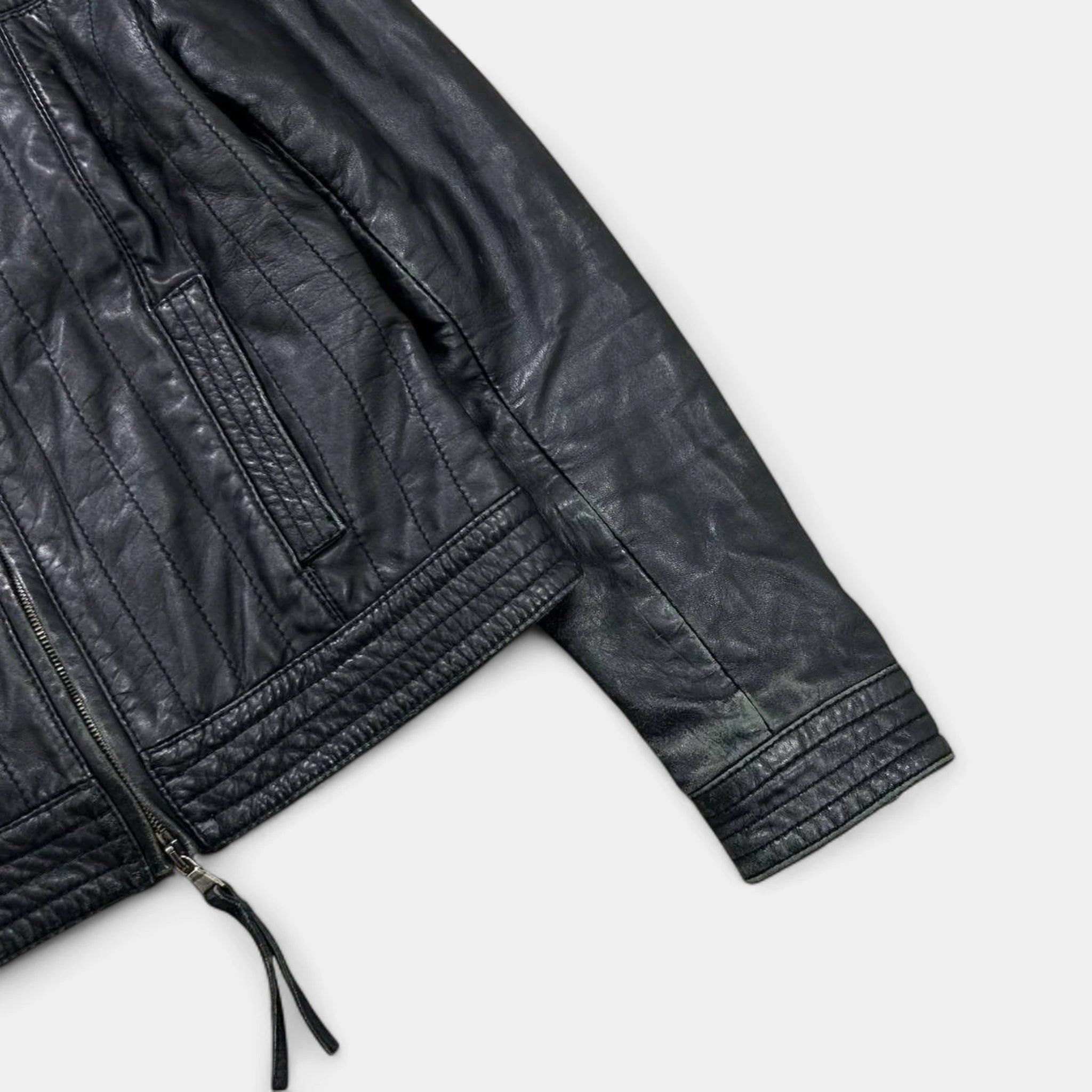 Armani Armani Jeans Lambskin Leather Jacket Size US S / EU 44-46 / 1 - 4 Thumbnail