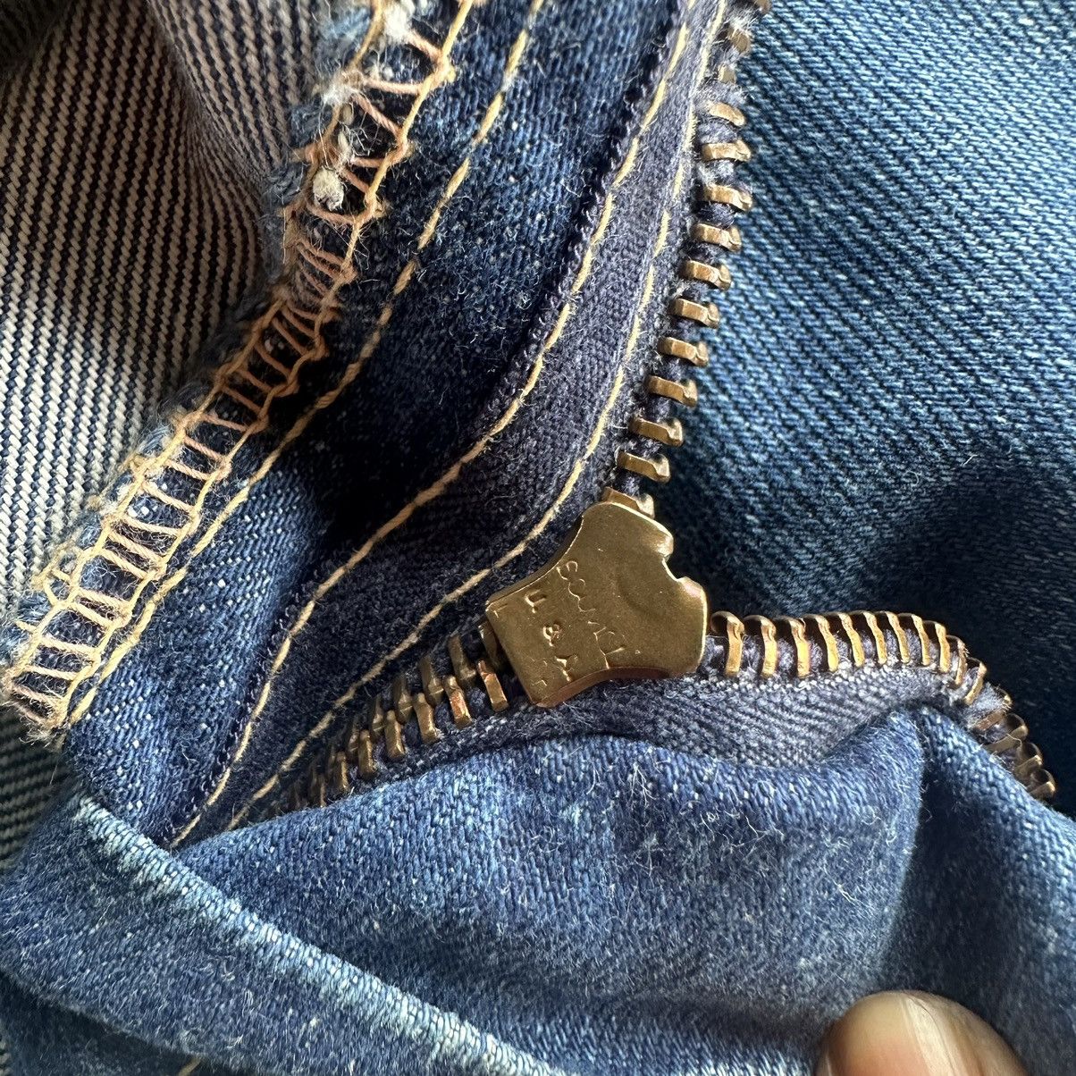 Vintage FLARE/BOOTCUT ‼️ Vintage COLOLUD Yellow Stitch Sconvil Denim Size US 27 - 11 Thumbnail