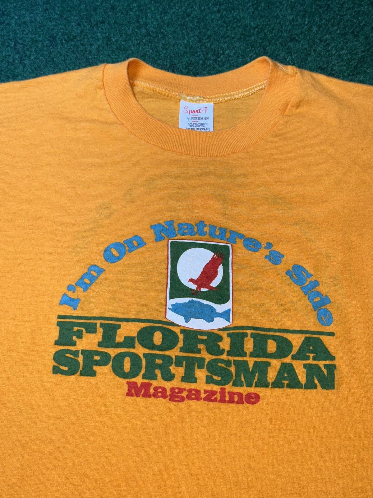 Vintage Vtg 70s Florida Sportsmen Magazine Nature Outdoors T Shirt Size US M / EU 48-50 / 2 - 3 Thumbnail