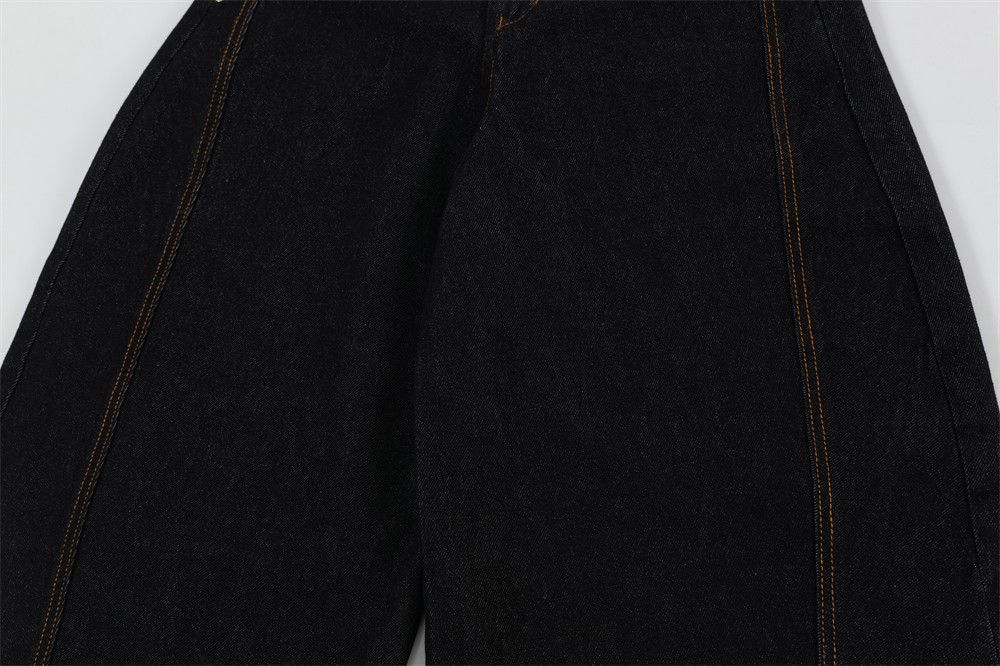 Japanese Brand × Jean Men's loose straight high street patchwork scimitar jeans Size US 32 / EU 48 - 6 Thumbnail