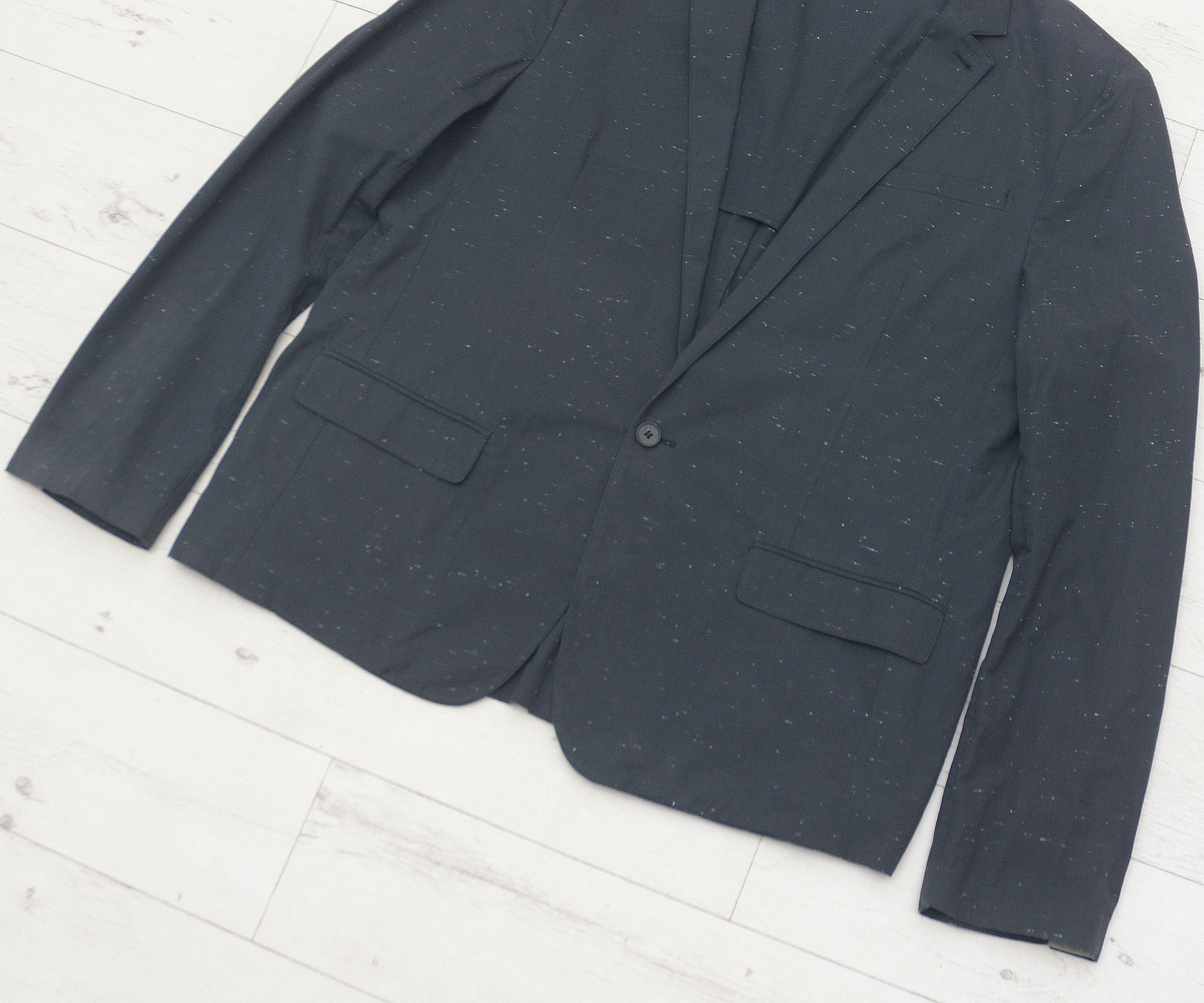 Allsaints Preston Blazer Allsaints Size 44 Cotton Italian One Button Size 44R - 3 Thumbnail