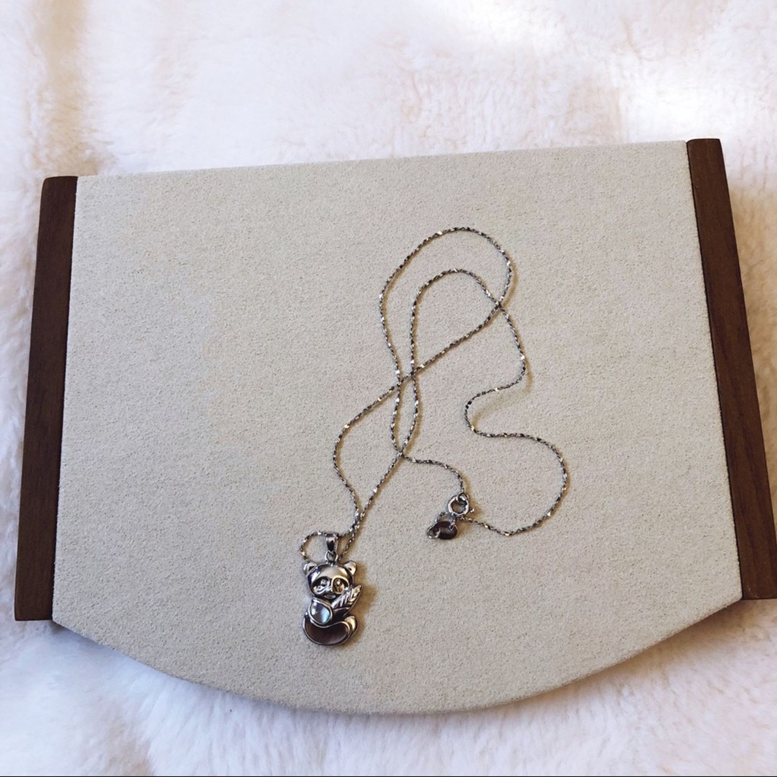 Other Sterling Silver Adorable Panda Necklace Size ONE SIZE - 5 Thumbnail