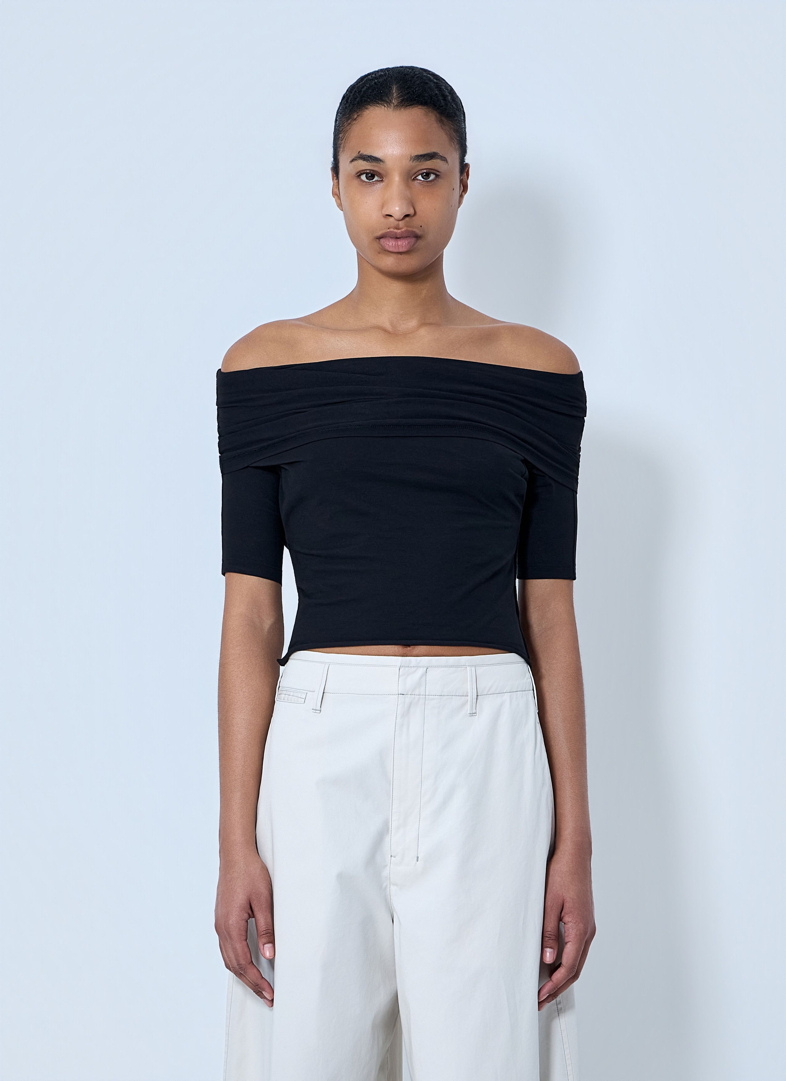 Lemaire Short Sleeve Twisted Top Size S / US 4 / IT 40 - 1 Thumbnail