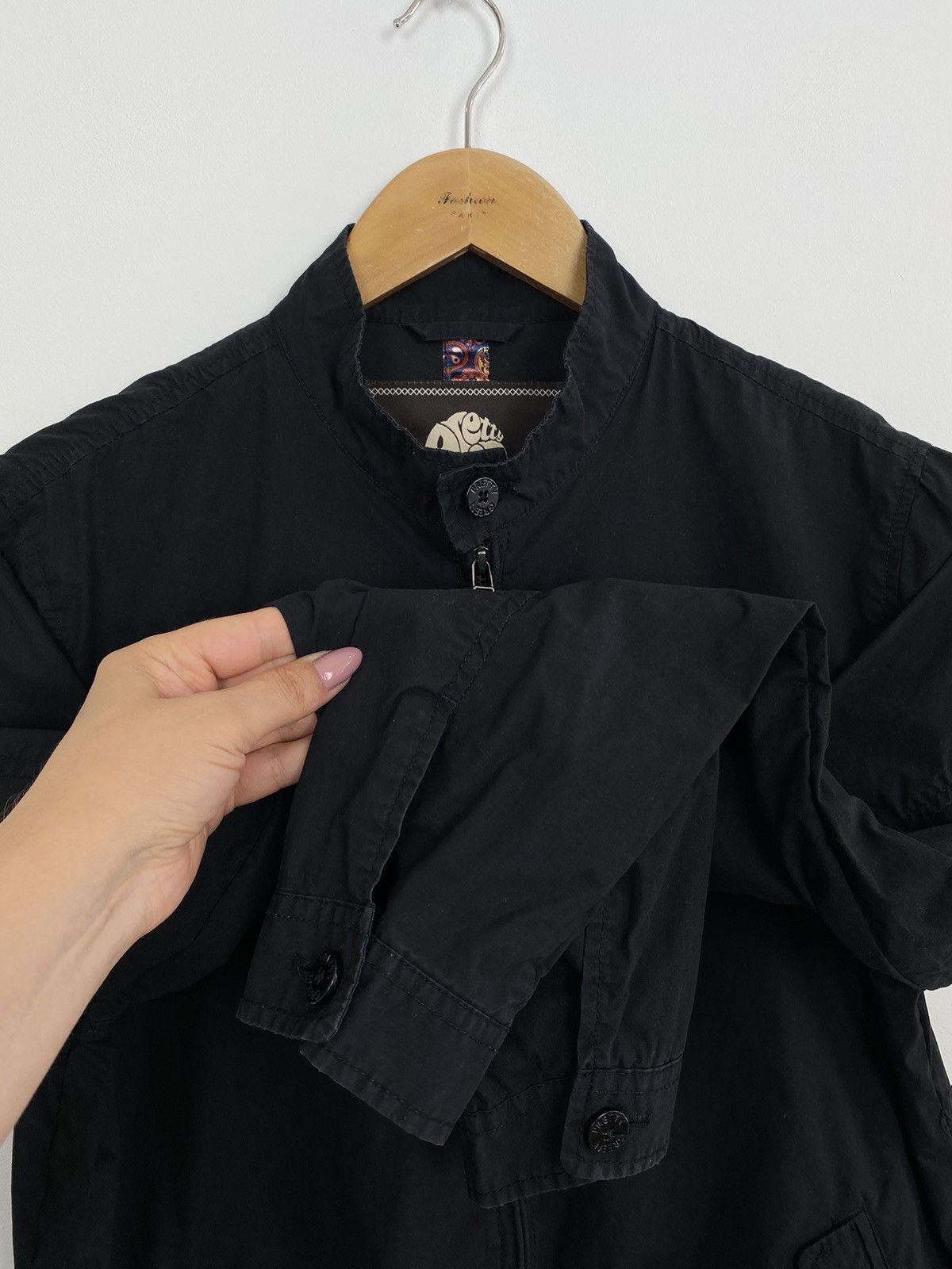 Pretty Green Pretty Green Full Zip Long Sleeve Cotton Jacket Size M Black Size US M / EU 48-50 / 2 - 4 Thumbnail