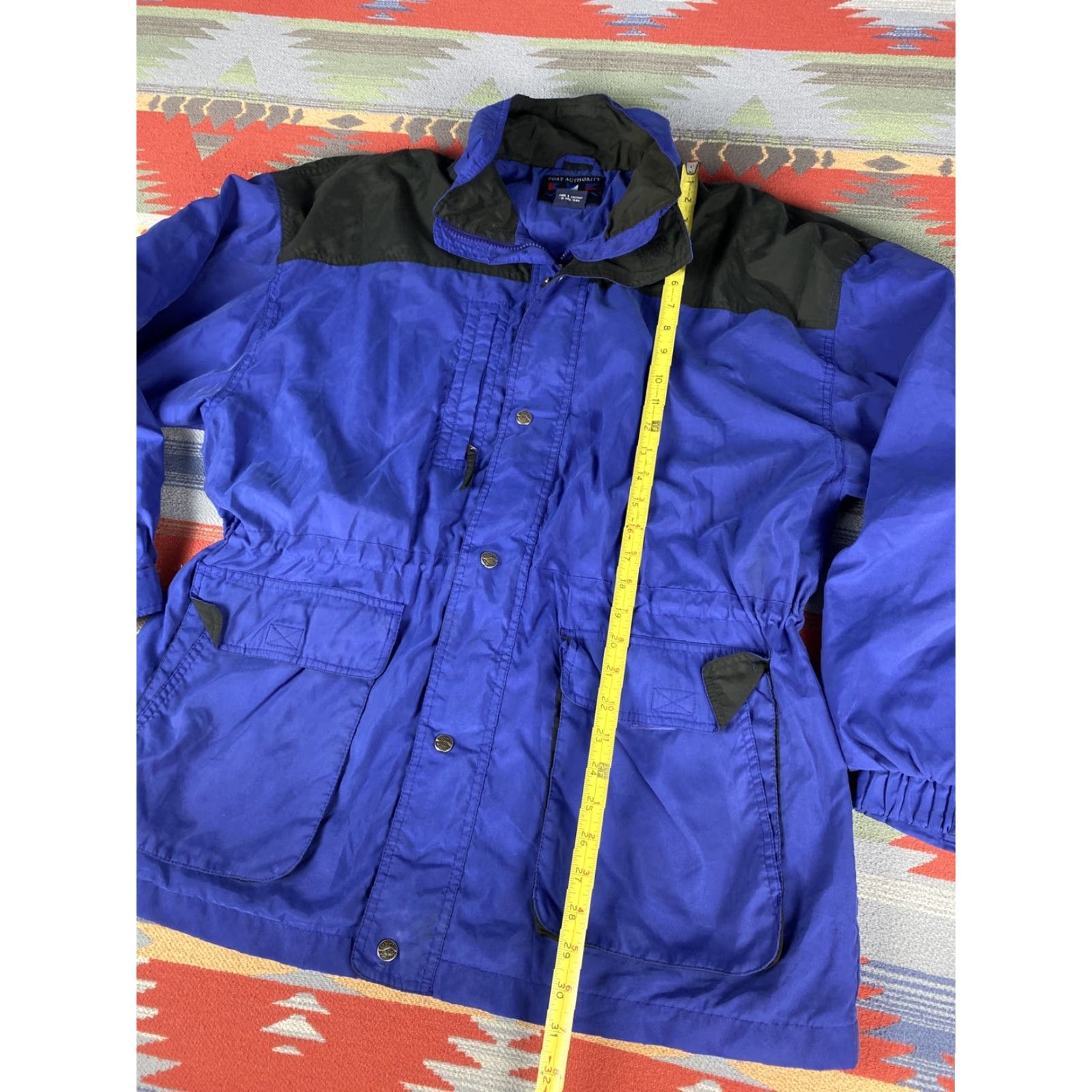 Port Authority VINTAGE Port Authority Windbreaker Jacket Mens Blue Black Sz L Size US L / EU 52-54 / 3 - 4 Thumbnail