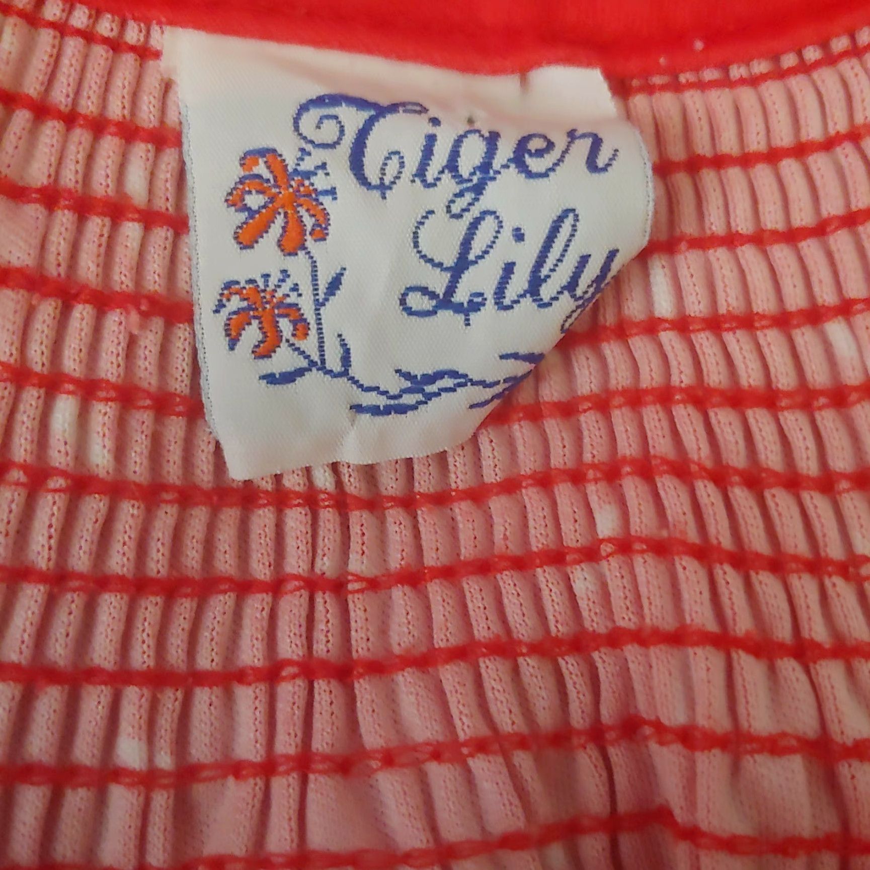 Vintage VINTAGE Tiger Lily Shirt Women Plus 3X White Smocked Short Sleeve Tie Neck 70s Womens Size XXL / US 16-18 / IT 52-54 - 2 Thumbnail