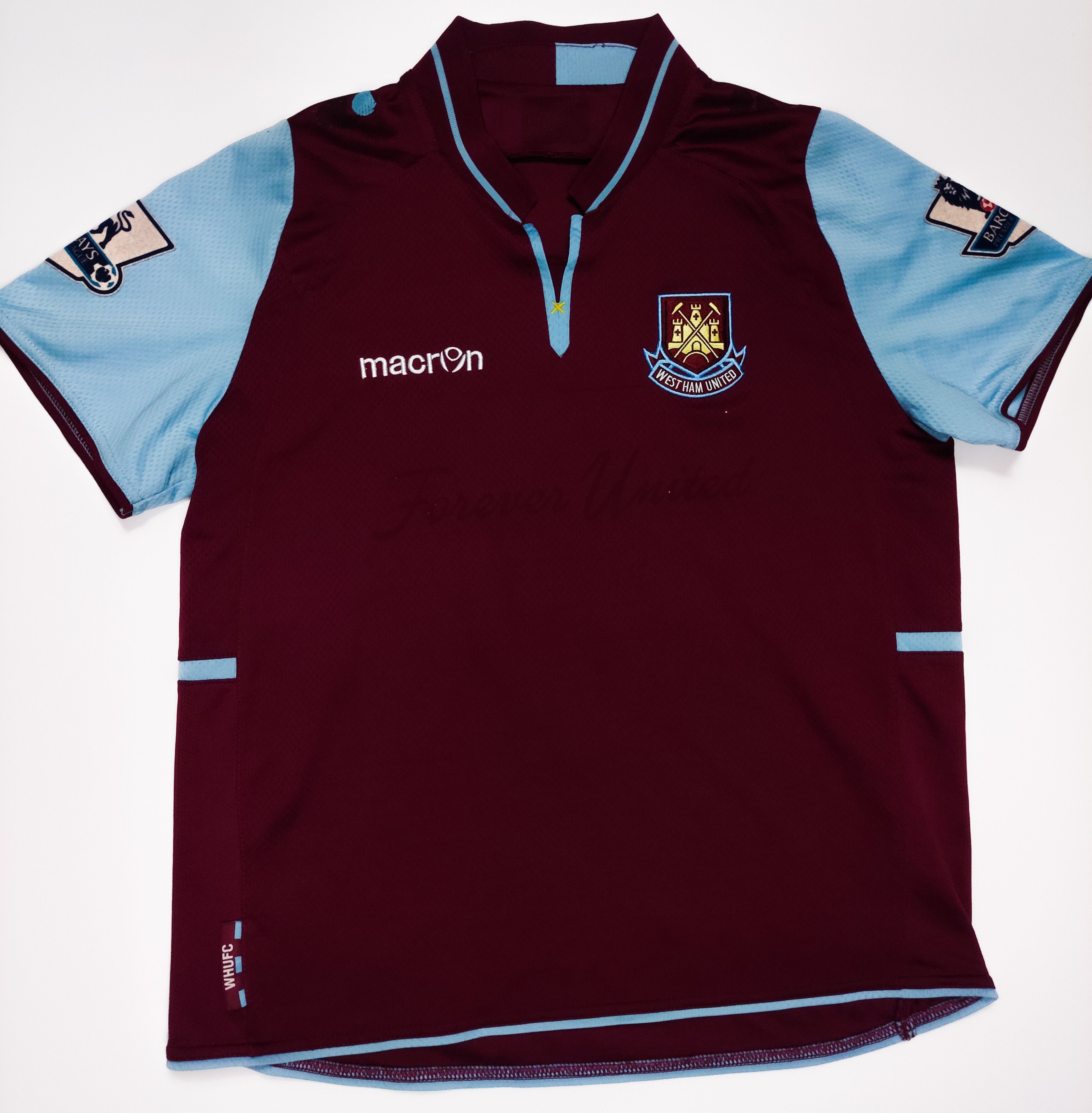 Macron Nolan #4 West Ham United 2012 2013 Macron Home Shirt Kit Size US XXS / EU 40 - 2 Thumbnail