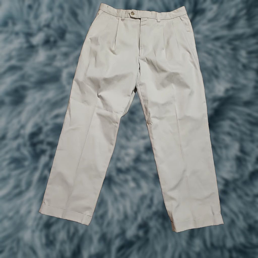 Ralph Lauren Lauren Ralph Lauren Beige Khaki Dress Pants 34x30 Dress Pants Men 34 Beige, Pleated, Pre-owned Size US 34 / EU 50 - 1 Thumbnail