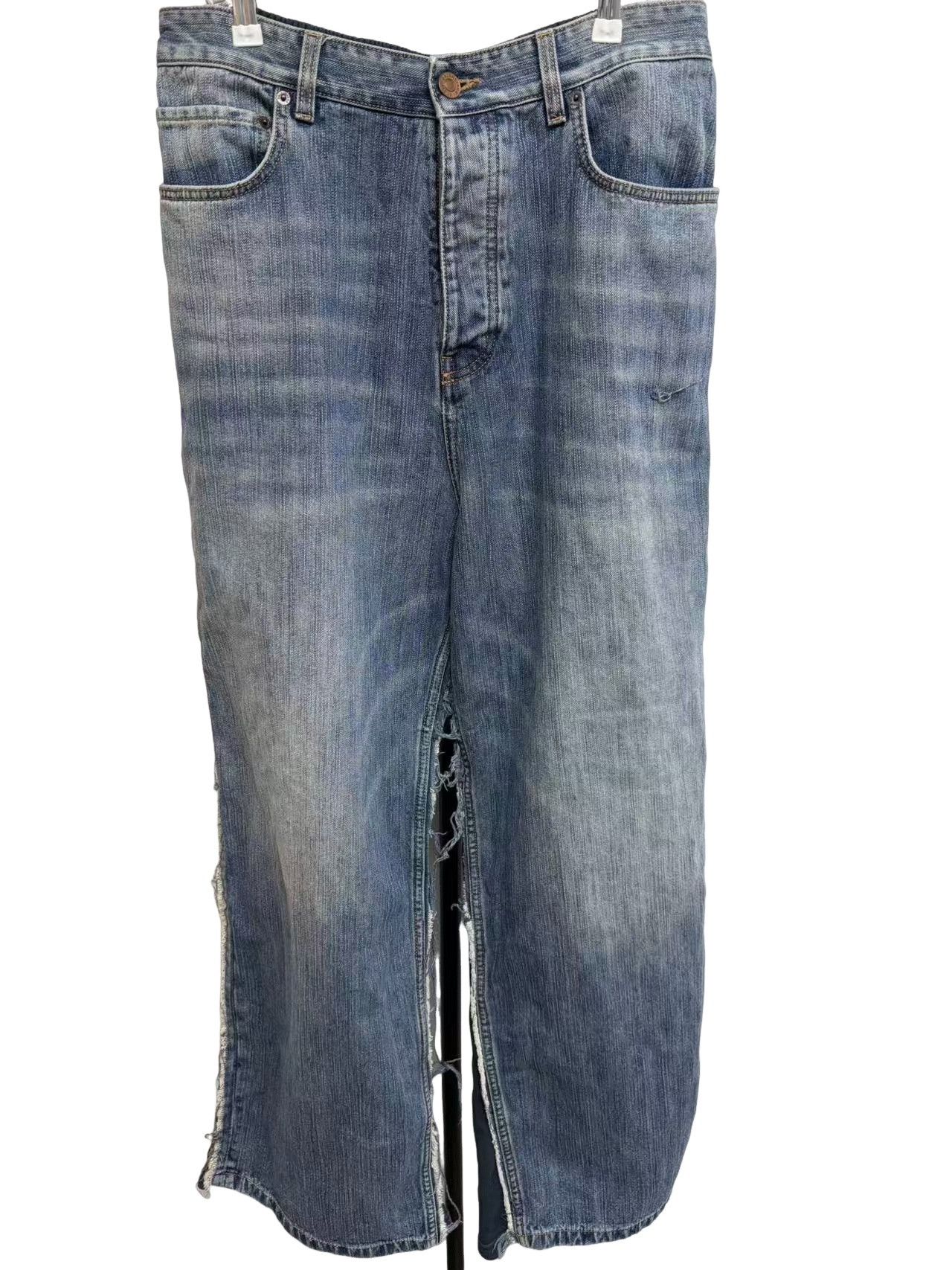 Balenciaga Balenciaga Washed Hybrid Denim Pants S Size US 30 / EU 46 - 1 Thumbnail