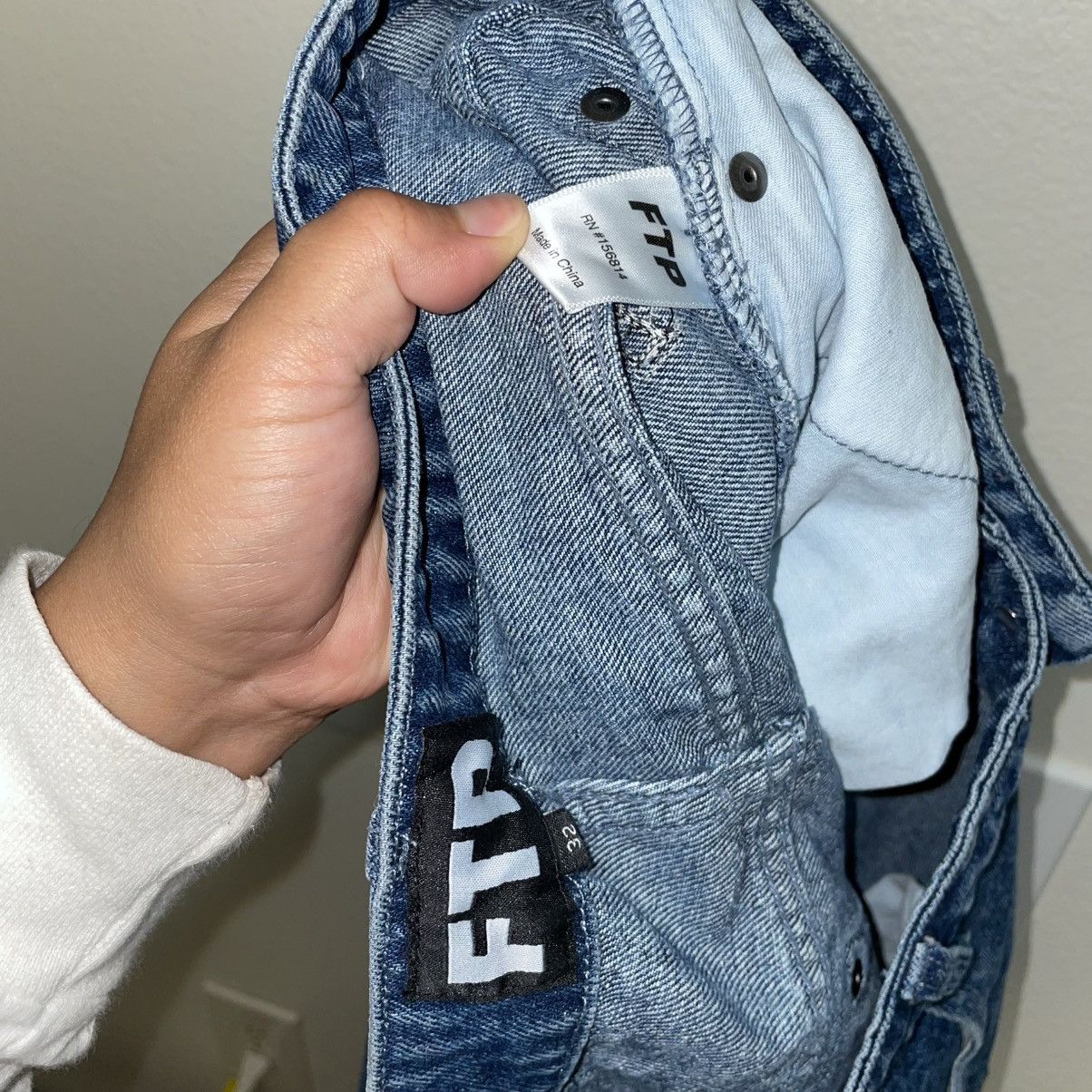Fuck The Population FTP Chrome Heart Style Patch Denim Size US 32 / EU 48 - 9 Thumbnail