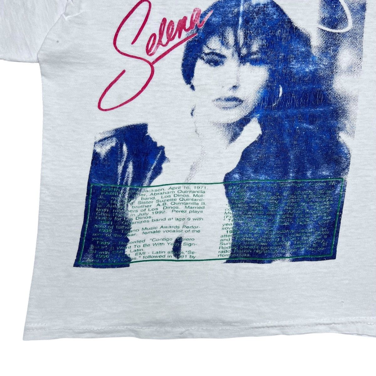 Rap Tees 1995 Selena Quintanilla Memorial Graphic Women’s Baby Tee Size S / US 4 / IT 40 - 5 Thumbnail