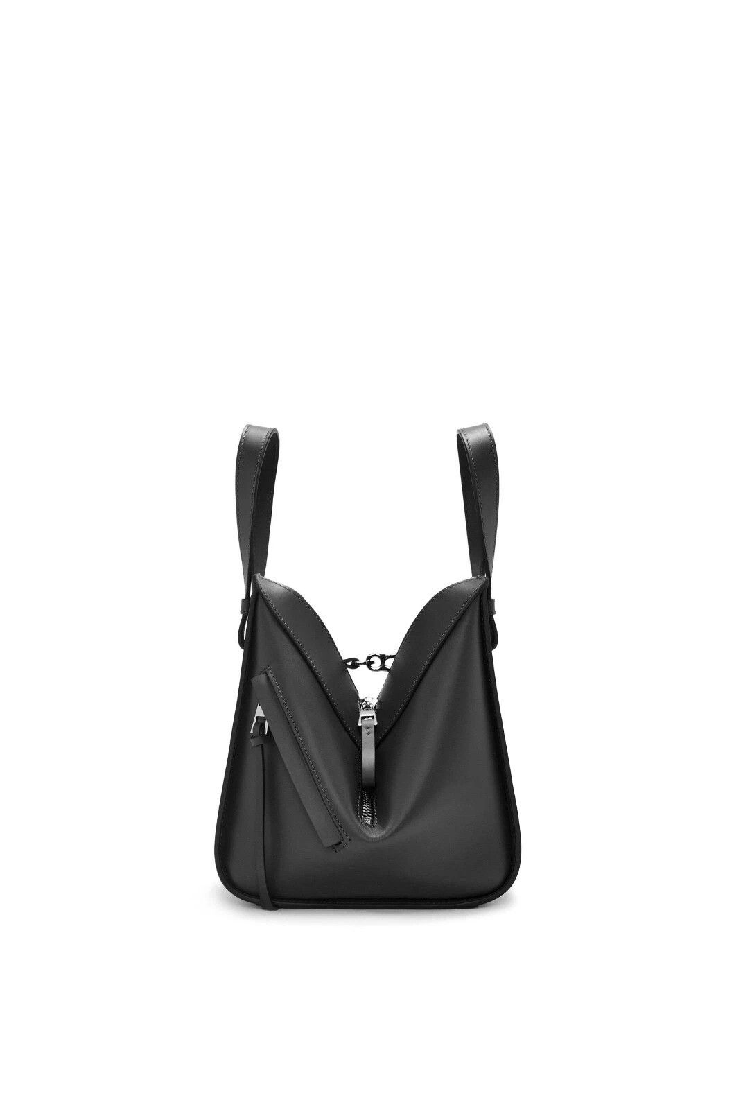 Loewe LOEWE Hammock Compact Black Satin/Leather New Auth. Size ONE SIZE - 3 Thumbnail