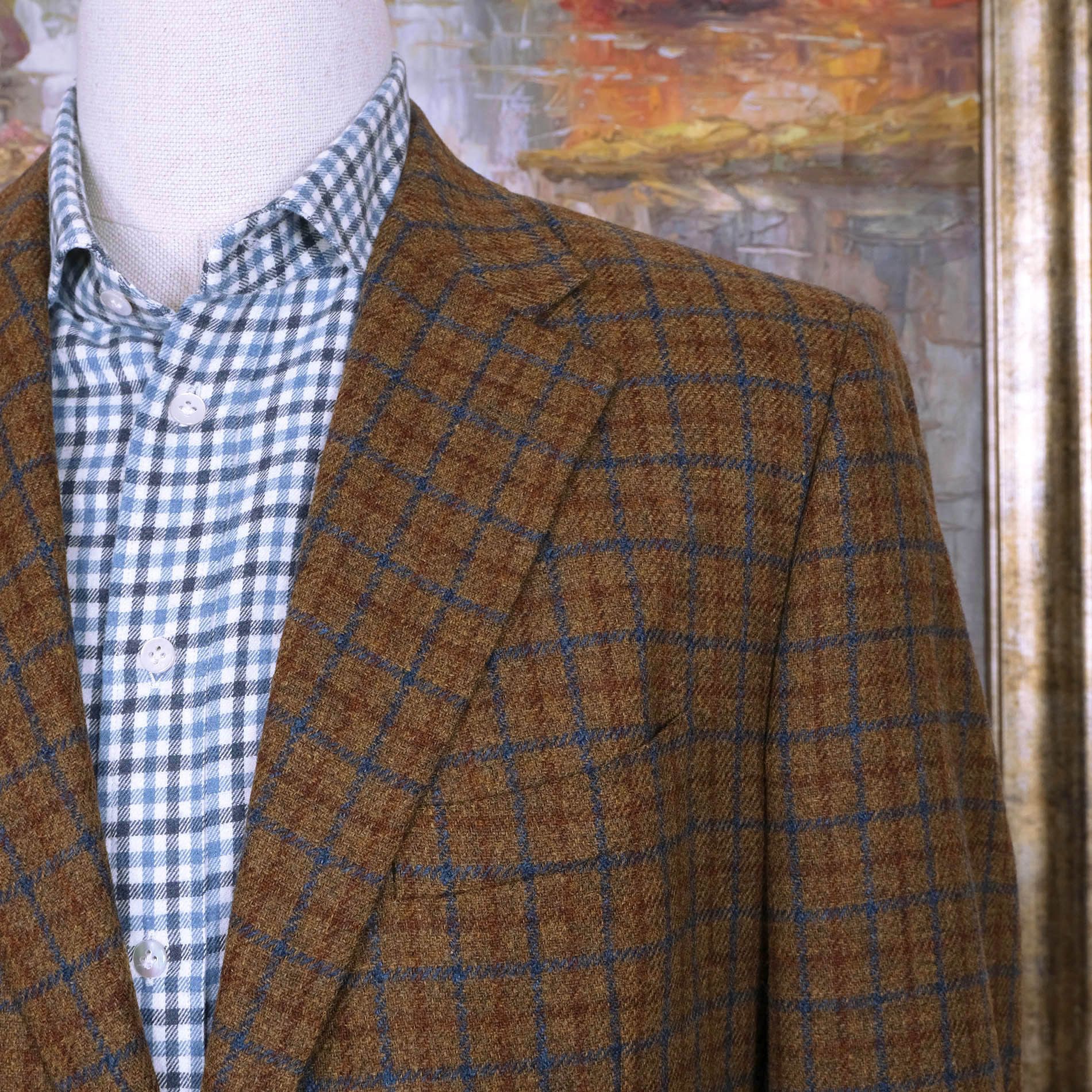 Corneliani Corneliani, brown tweed jacket, size 54EU Size 44R - 2 Thumbnail