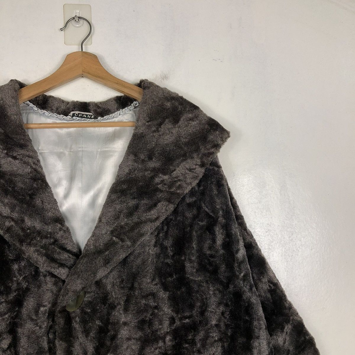 Japanese Brand 📌VINTAGE MOHAIR WOOL CASHMERE JACKET CRANE DOUBLE COLLAR Size US L / EU 52-54 / 3 - 9 Thumbnail