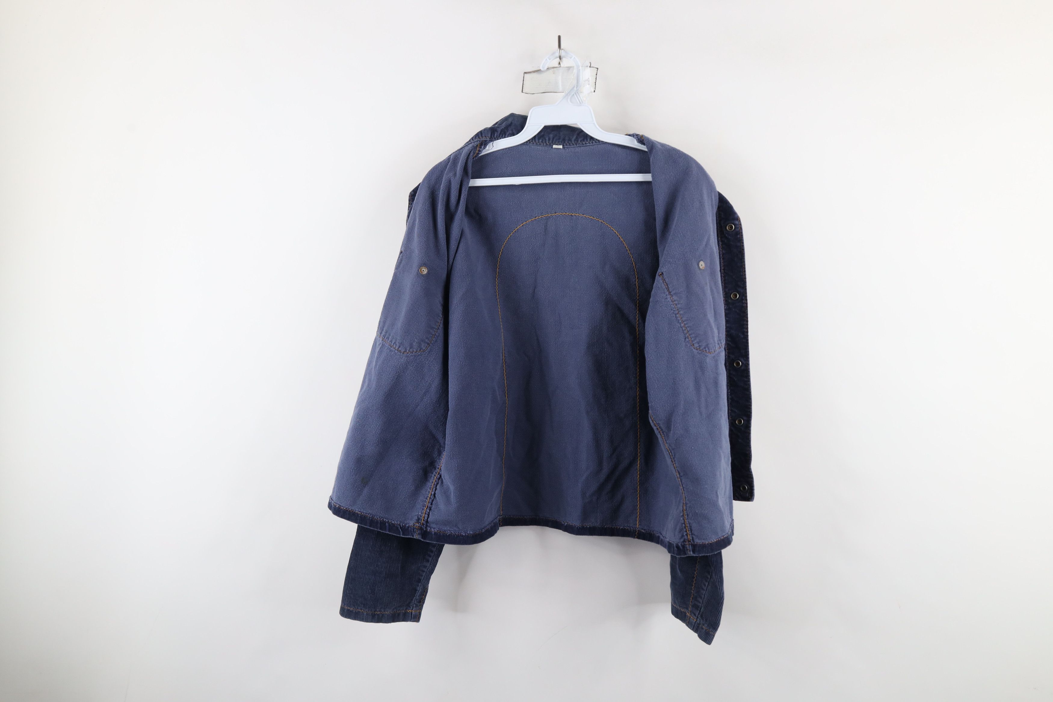 Vintage Vintage 50s 60s Streetwear Corduroy Trucker Jacket Blue USA Size M / US 6-8 / IT 42-44 - 11 Thumbnail
