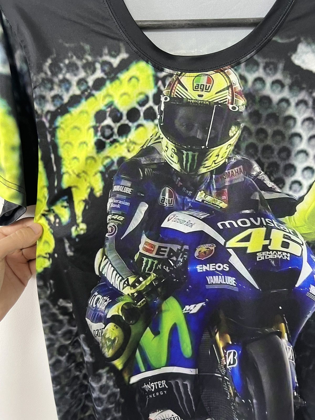 Vintage Valentino Rossi Racing VR46 Jersey Yamaha Motorcycle sz M Size US M / EU 48-50 / 2 - 6 Thumbnail