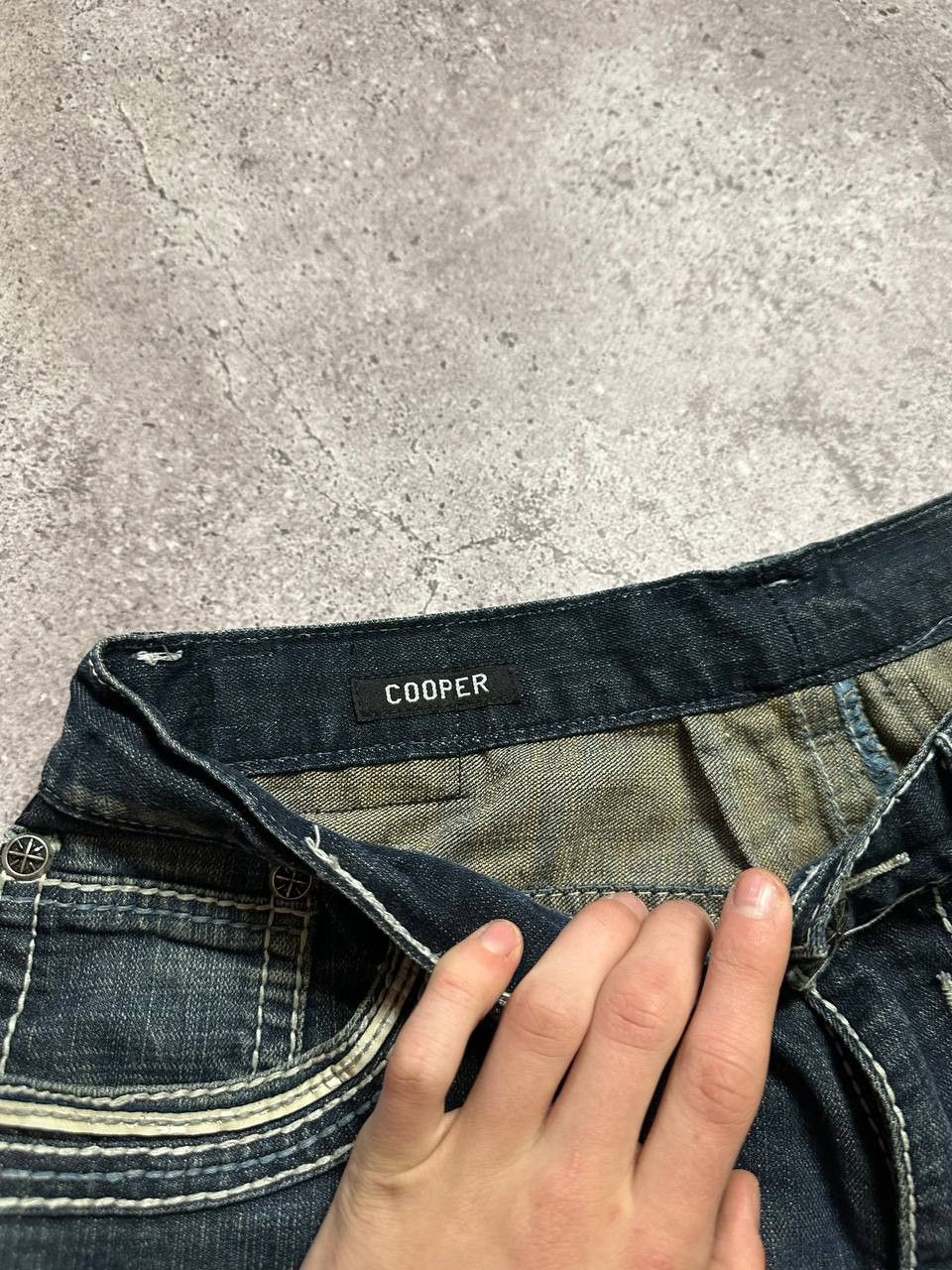 Affliction Affliction Ace Denim Jeans Y2K Embroidered size 31 Size 33" - 8 Thumbnail