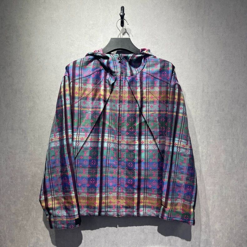 Louis Vuitton Louis Vuitton Purple plaid full logo jacket Size US L / EU 52-54 / 3 - 1 Thumbnail
