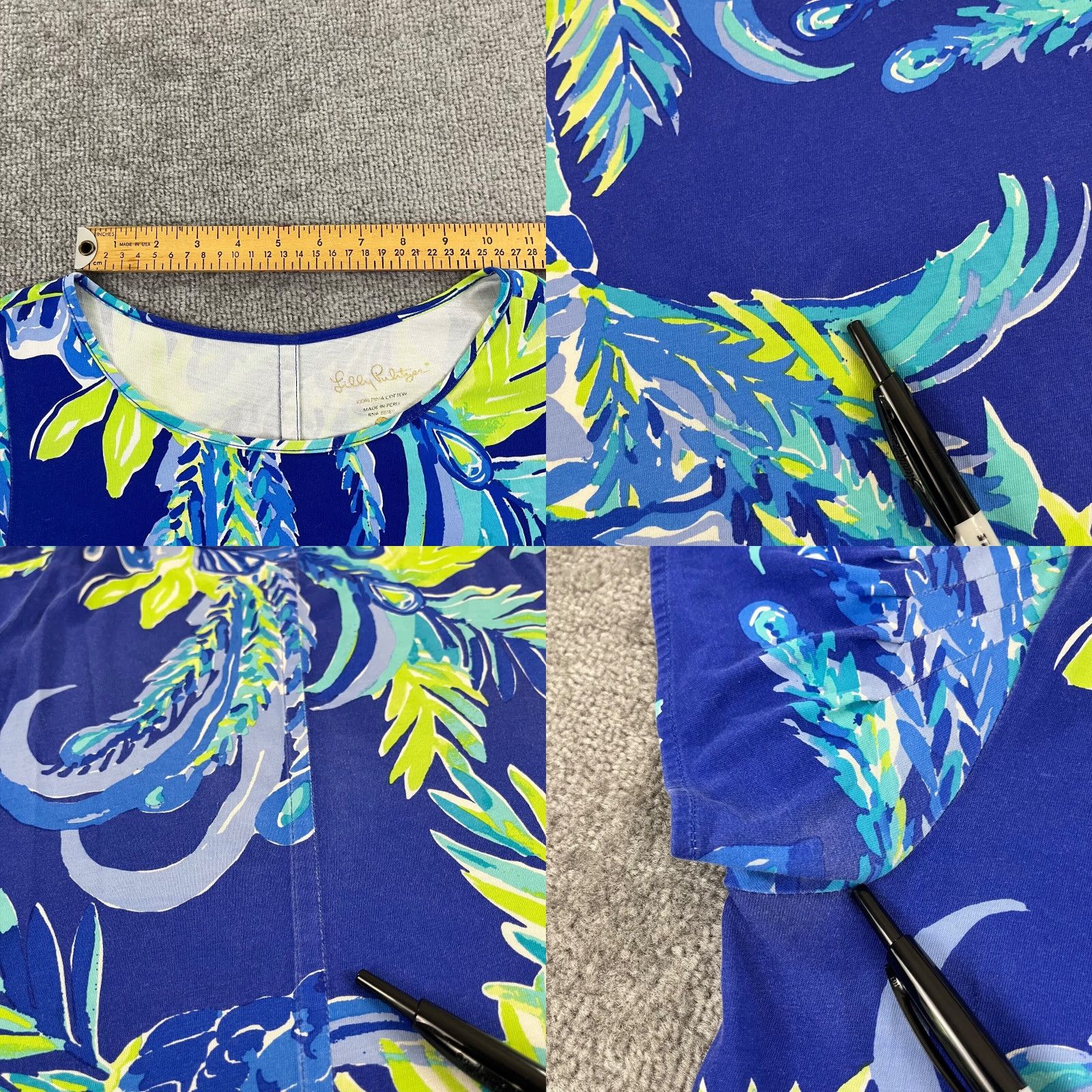 Lilly Pulitzer Lilly Pulitzer Dress Women XS MARAH Peacock Nest to Nothing Twilight Blue Preppy Size XS / US 0-2 / IT 36-38 - 8 Thumbnail
