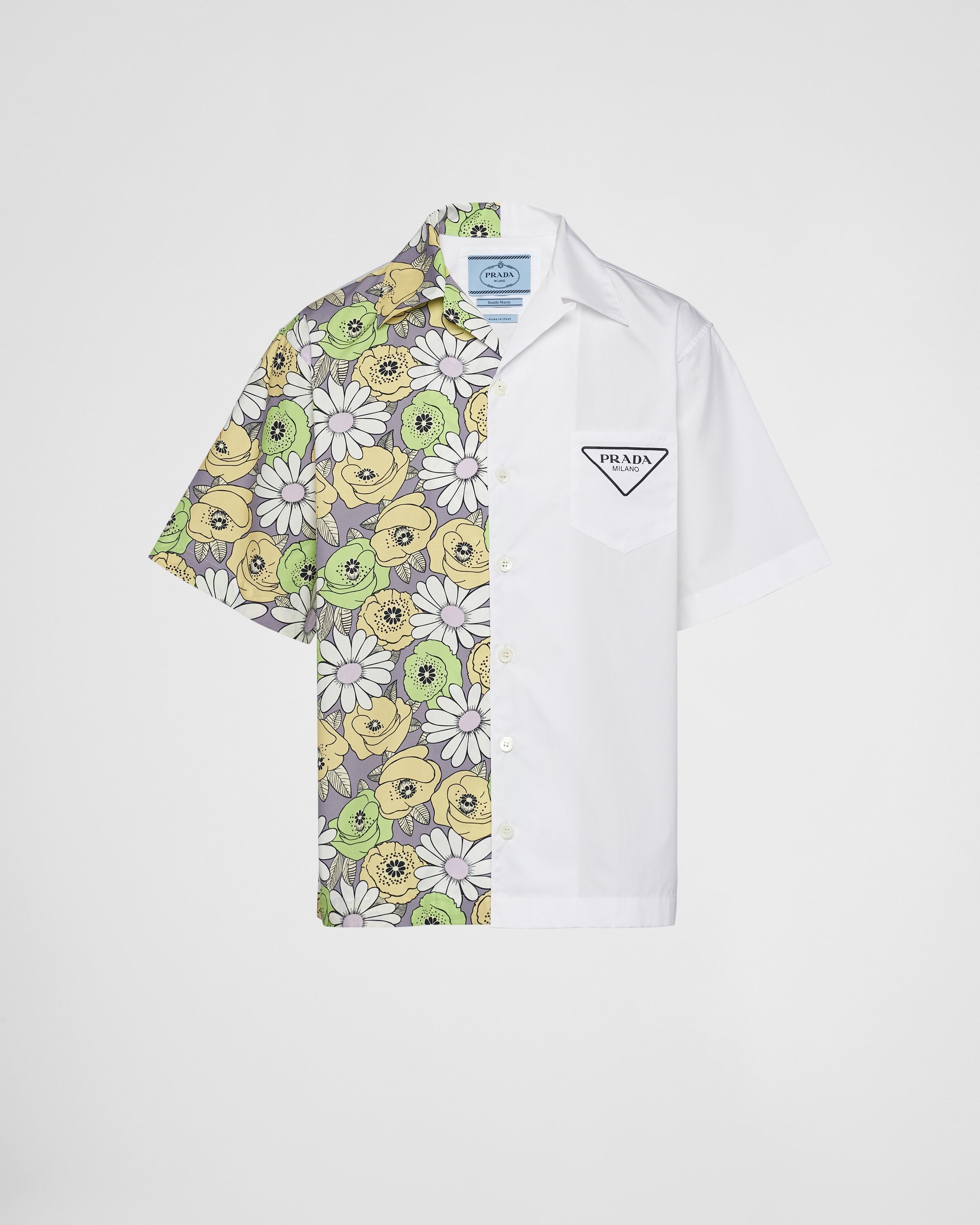 Prada oc11z0625 Double Match Cotton Shirt in Multicolor Size US XL / EU 56 / 4 - 1 Thumbnail