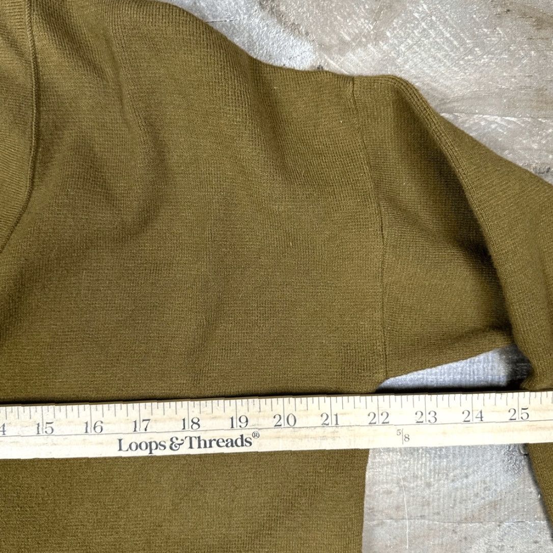 Madewell Madewell Cardigan Sweater Olive Green Cotton Knit Miller Women M Size Size M / US 6-8 / IT 42-44 - 4 Thumbnail