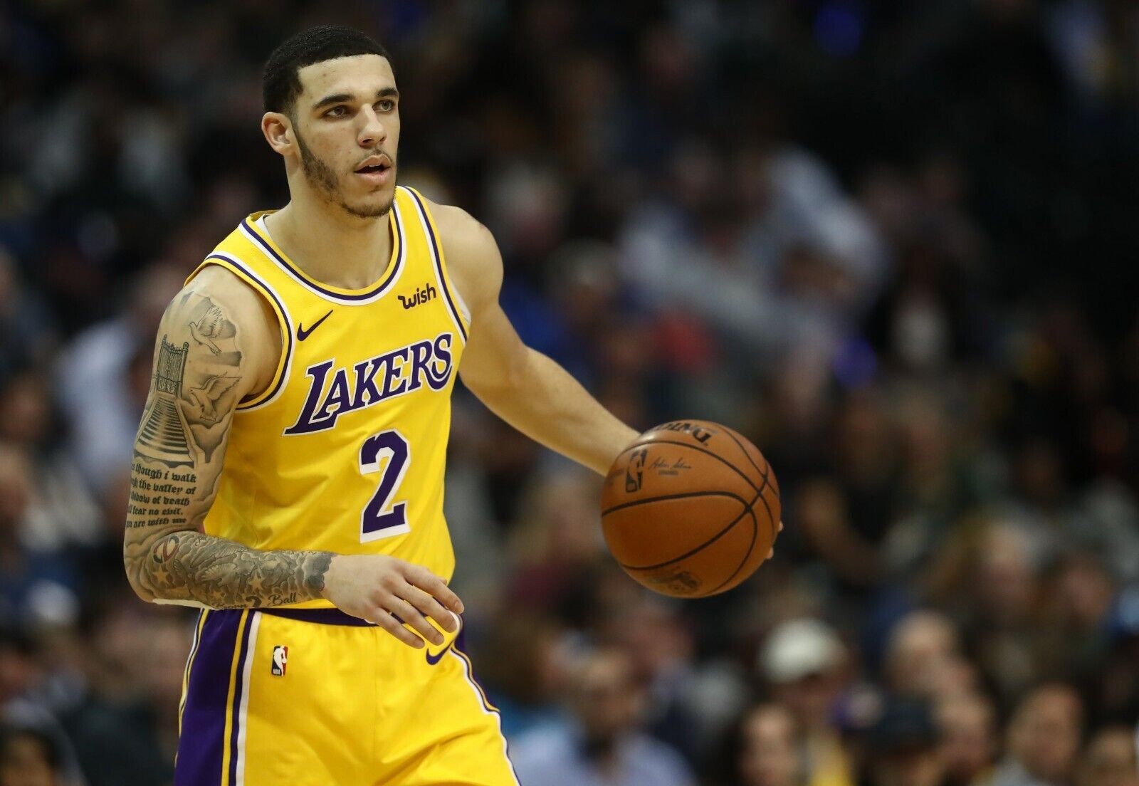 All Sport LA LAKERS LONZO BALL #2 JERSEY BASKETBALL SHIRT JERSEY Size US S / EU 44-46 / 1 - 11 Thumbnail