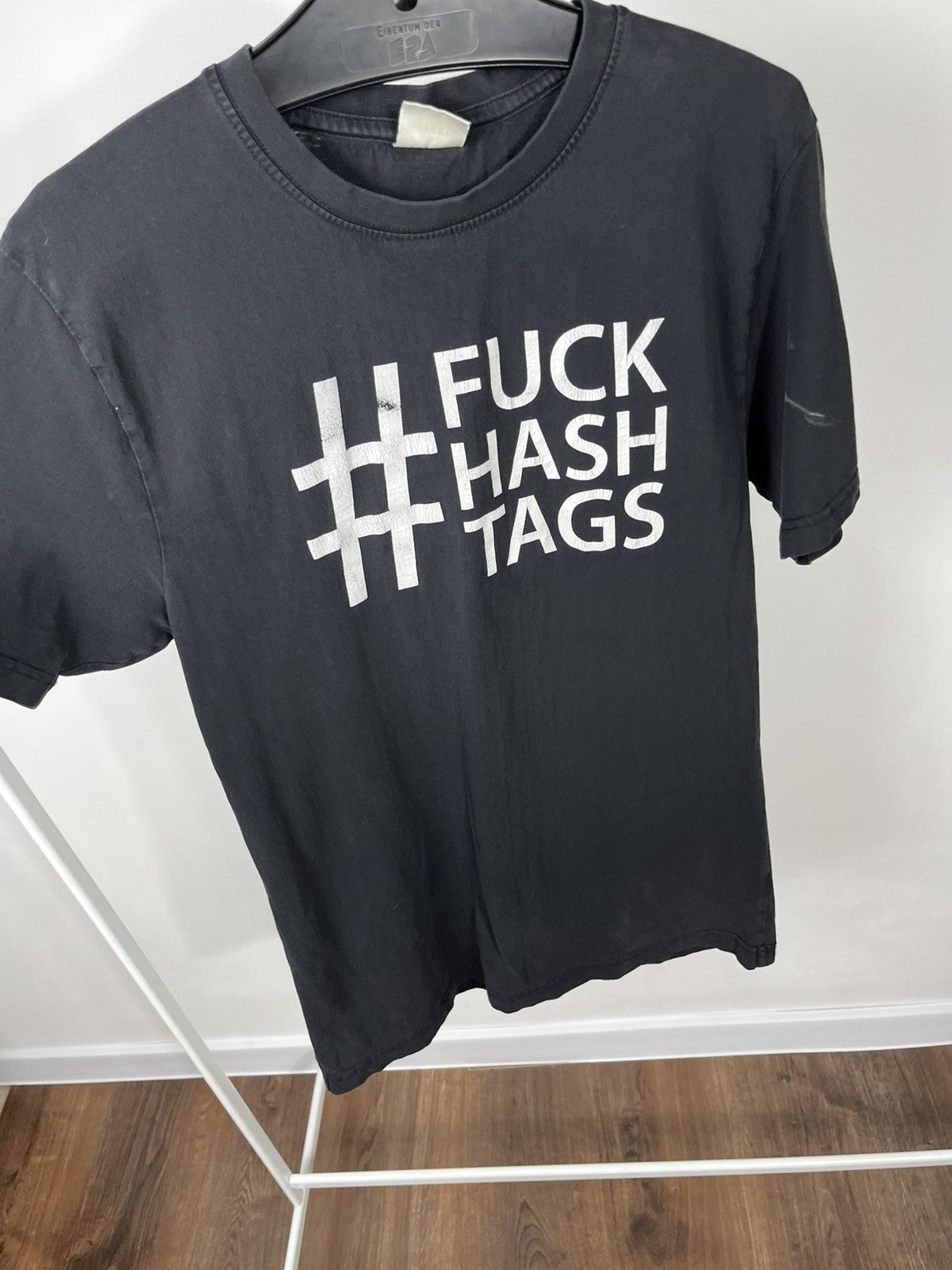 Other Vintage Black Graphic T Shirt Fuck Hashtags Streetwear Size US L / EU 52-54 / 3 - 7 Thumbnail