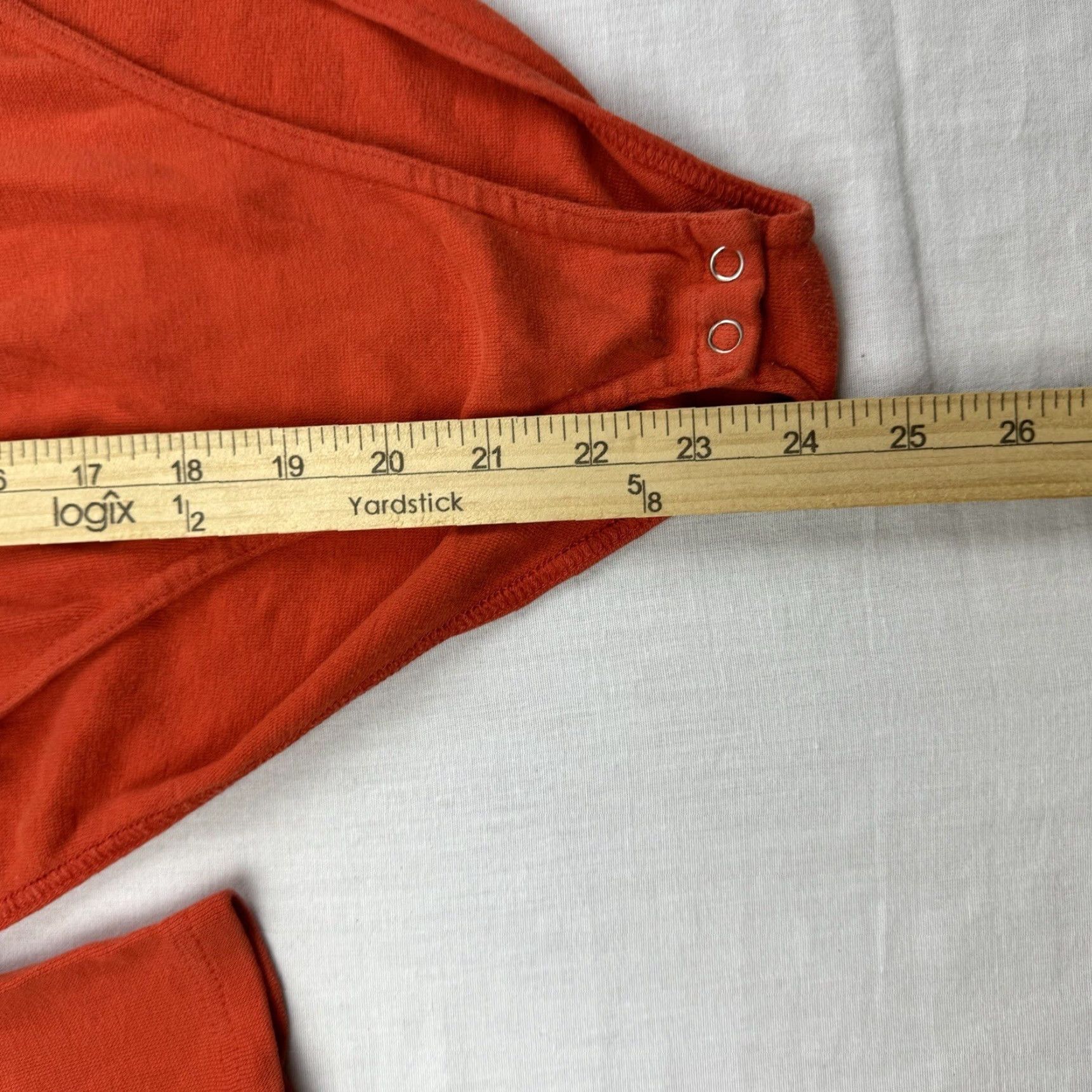 Vintage VINTAGE Betty Blue Bodysuit Women’s Medium Orange Disco 1970s Long Sleeve Scoop Neck Casual Size M / US 6-8 / IT 42-44 - 7 Thumbnail
