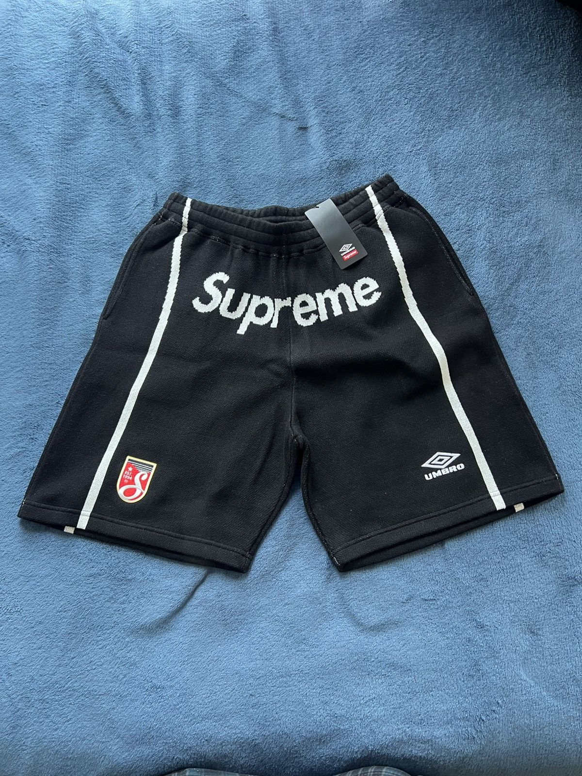 Supreme Umbro スポーツショートパンツ 黒 Supreme 2025SS Umbro Knit Soccer Short Black XLサイズ