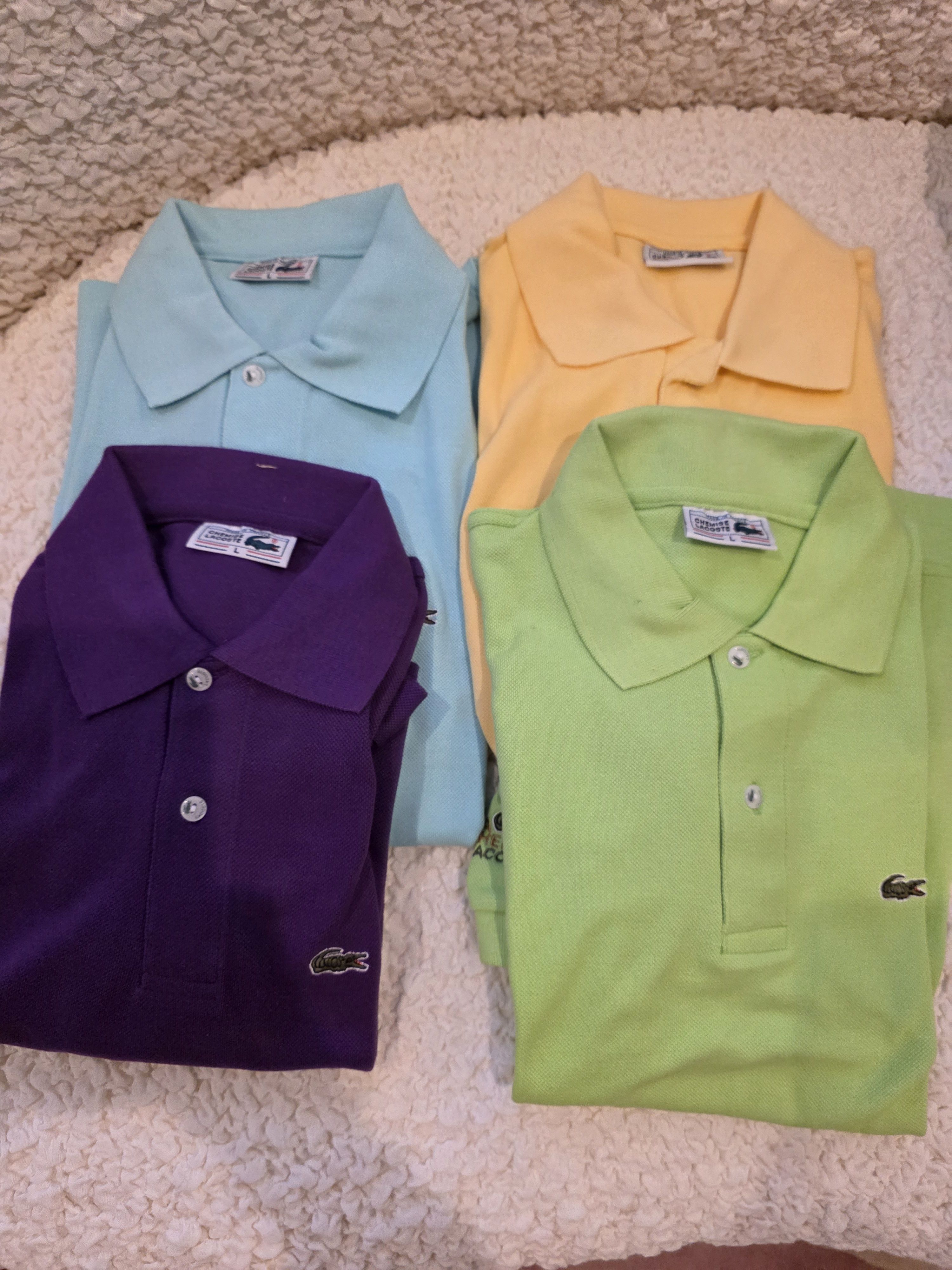 Lacoste Lot of 4 Tshirts, 3 Large, 1 Medium Size US L / EU 52-54 / 3 - 1 Thumbnail