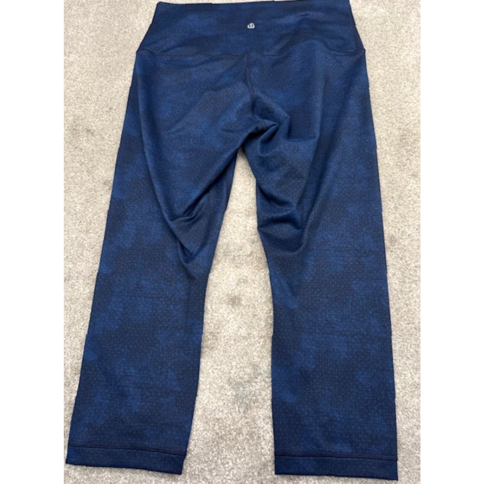 Lululemon Lululemon Wunder Under Crop Leggings High Rise Luxtreme Size 10 Black Blue 6274 - Womens Athletic Cropped Leggings, 22 in Inseam, Activewear, Skinny Size 32" / US 10 / IT 46 - 6 Thumbnail