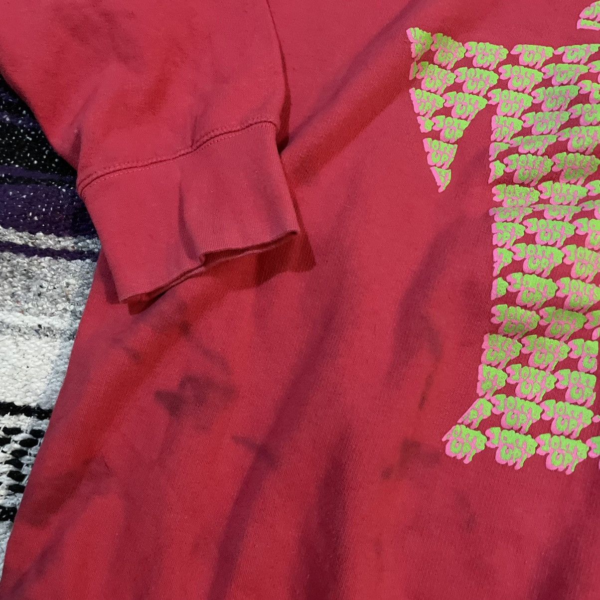 Other Desto Dubb Awful Lot Of Jokes Up Runtz Hoodie Pink XL Stains Size US XL / EU 56 / 4 - 12 Thumbnail