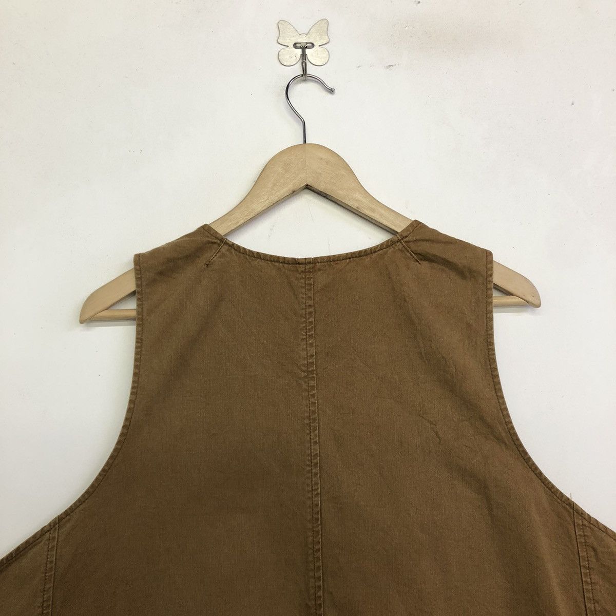 Japanese Brand × OMNIGOD Omnigod Tan Duck Work Canvas Outerwear Apron Size 36 - 11 Thumbnail