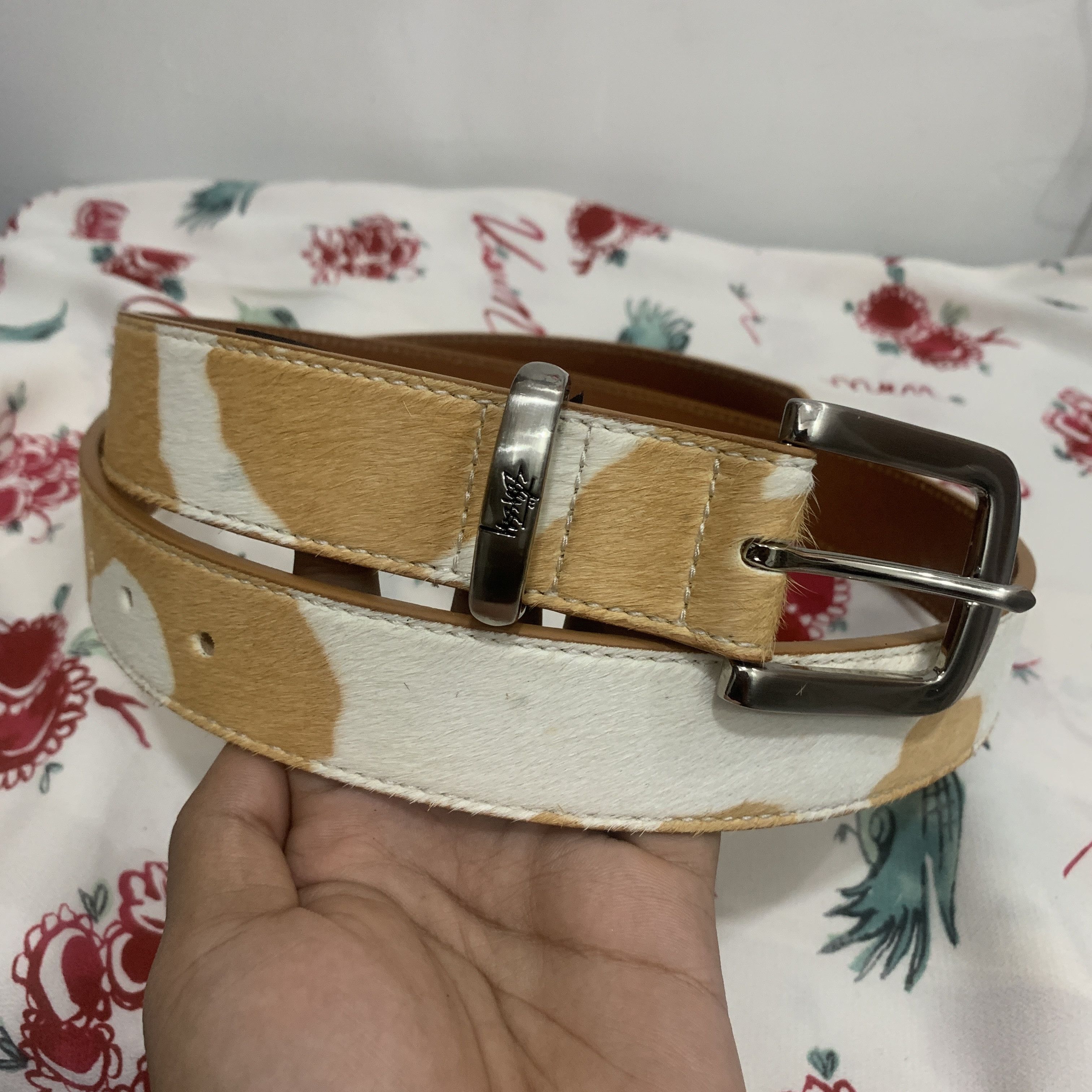Stussy Stussy faux cow fur belt | Grailed