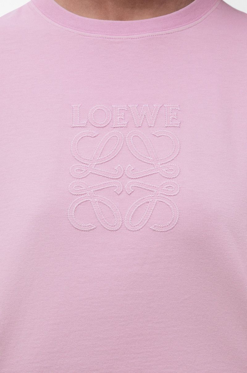 Loewe o1in1g0426 Cropped T-Shirt in Lilac Size L / US 10 / IT 46 - 5 Thumbnail