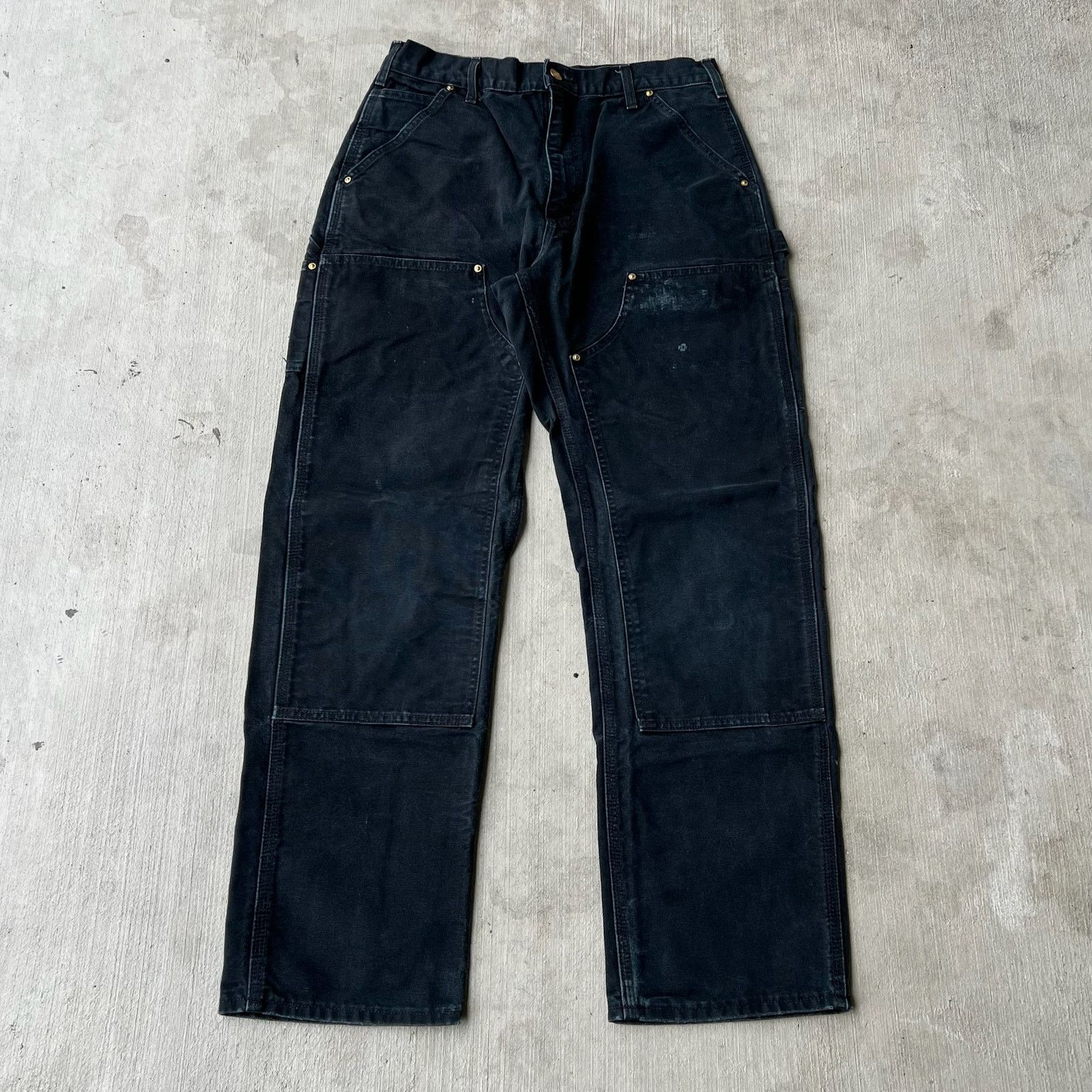 Carhartt × Vintage Carhartt black double knee work wear carpenter pants Size US 30 / EU 46 - 1 Thumbnail