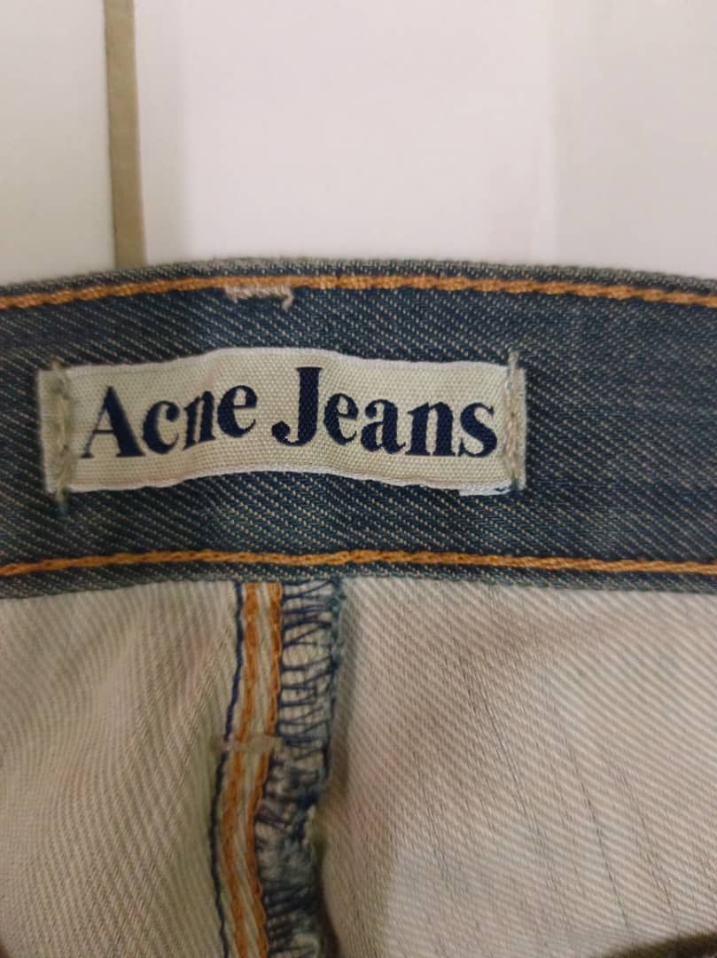 Acne Studios Acne Jeans Mud Wax Washed Distressed Finishing Jeans Size US 31 - 14 Thumbnail