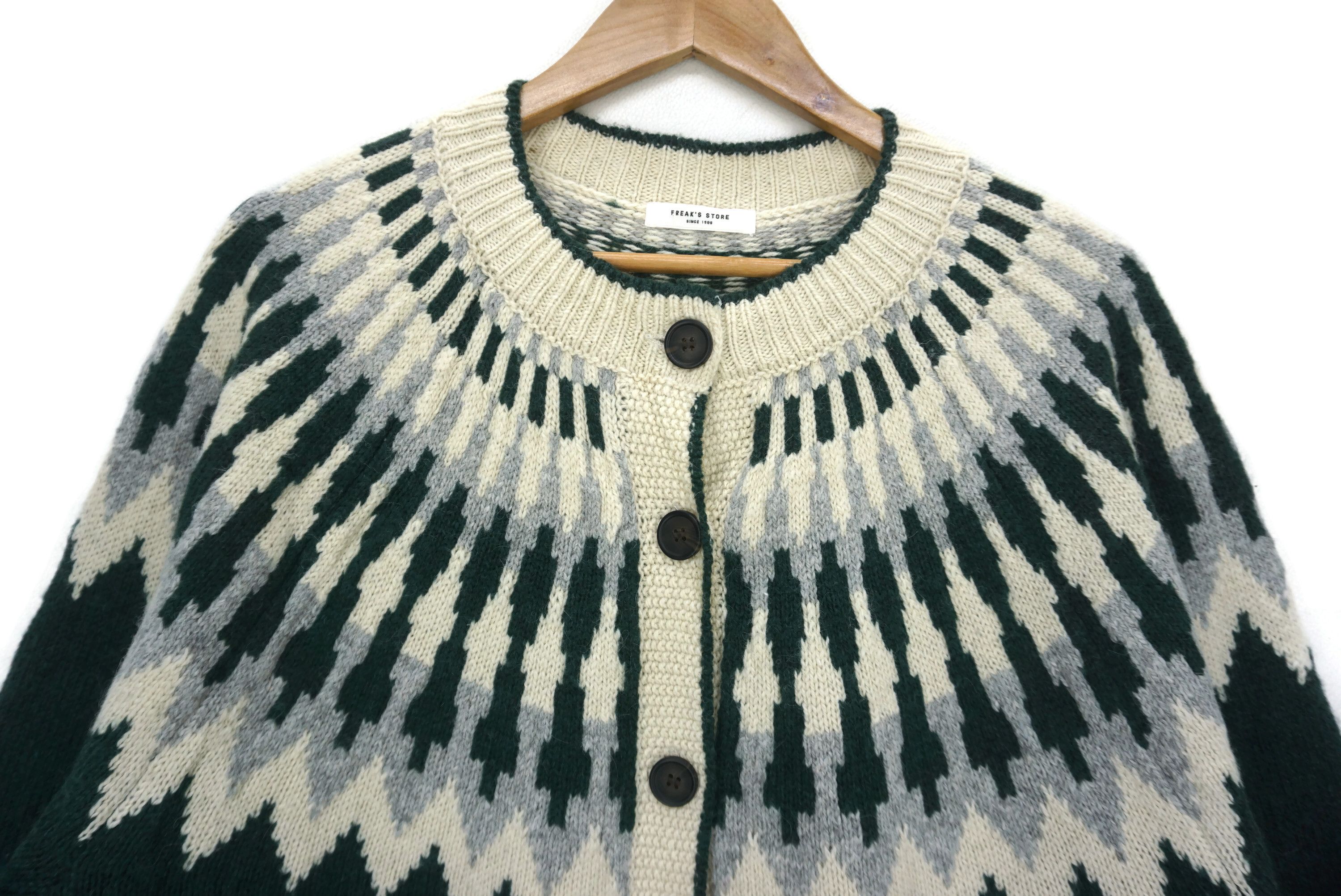 Japanese Brand Freak's Store Isle Sweater fit Size L Wool Blend Jacket Size US L / EU 52-54 / 3 - 3 Thumbnail