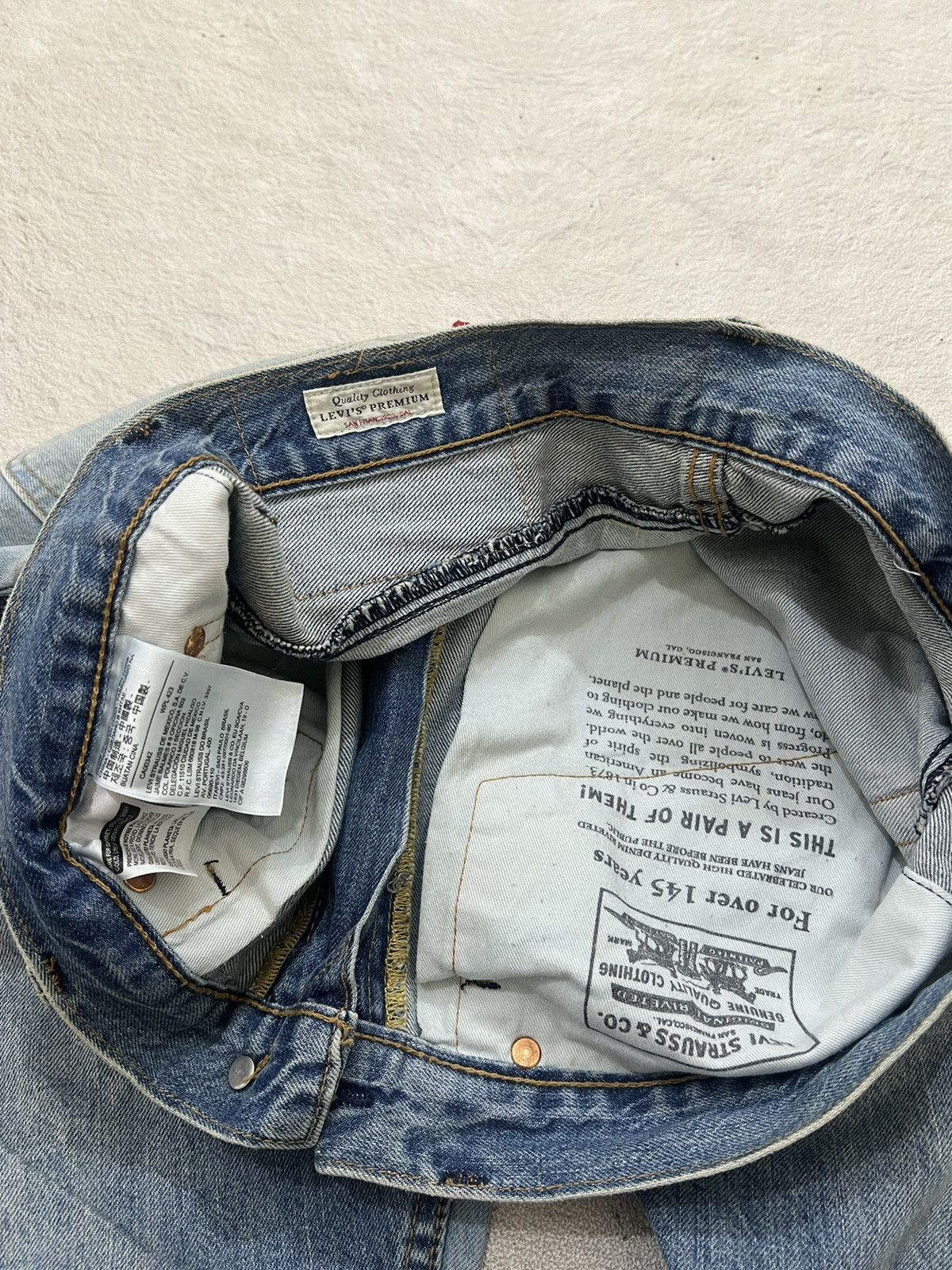 Hysteric Glamour × Undercover 2000s Levis Big E Twisted Panel Rebuild Jeans y2k Lgb Ifsix Size US 32 / EU 48 - 11 Thumbnail